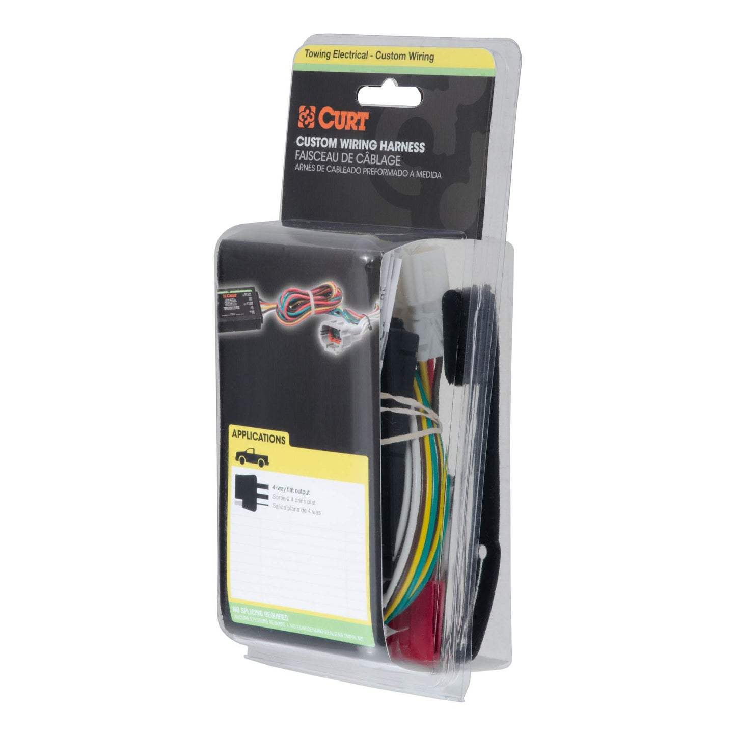 CURT Manufacturing 55540 Vehicle-Side Custom 4-Pin Trailer Wiring Harness for Select Chevrolet Express, GMC Savana