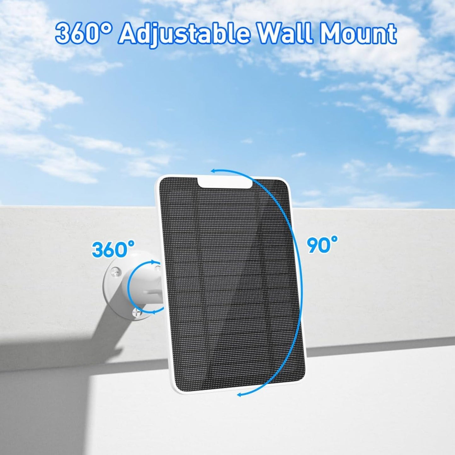 [3 Pack] Solar Panel for Google Nest Camera (Battery Version), 4W Camera Solar Panel with 13FT Cable for Google Nest Camera
