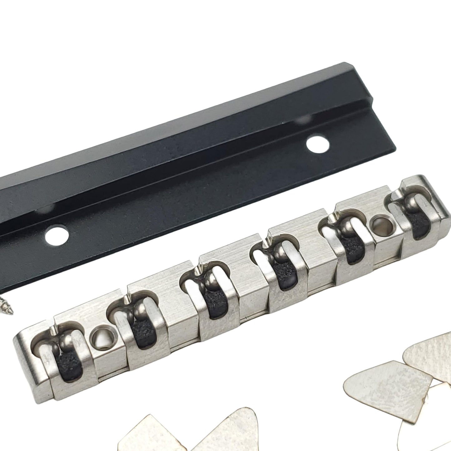 Kaynes Stainless Steel Guitar Nut Electric Guitar Roller Nut For Fender Telecaster Tele Stratocaster Strat ST TL Style Electric Guitar