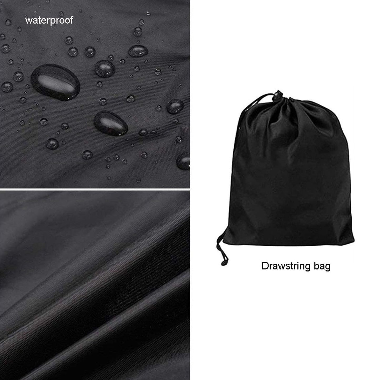 Pwshymi 1PCS Outdoor Fireplace Cover 37" L*26" W*56" H,with Storage Bag, Water Resist 420D Oxford Cloth Protection for Patio Wood Burning Fireplace, Heavy-duty Rectangular Fire Table Cover, Black