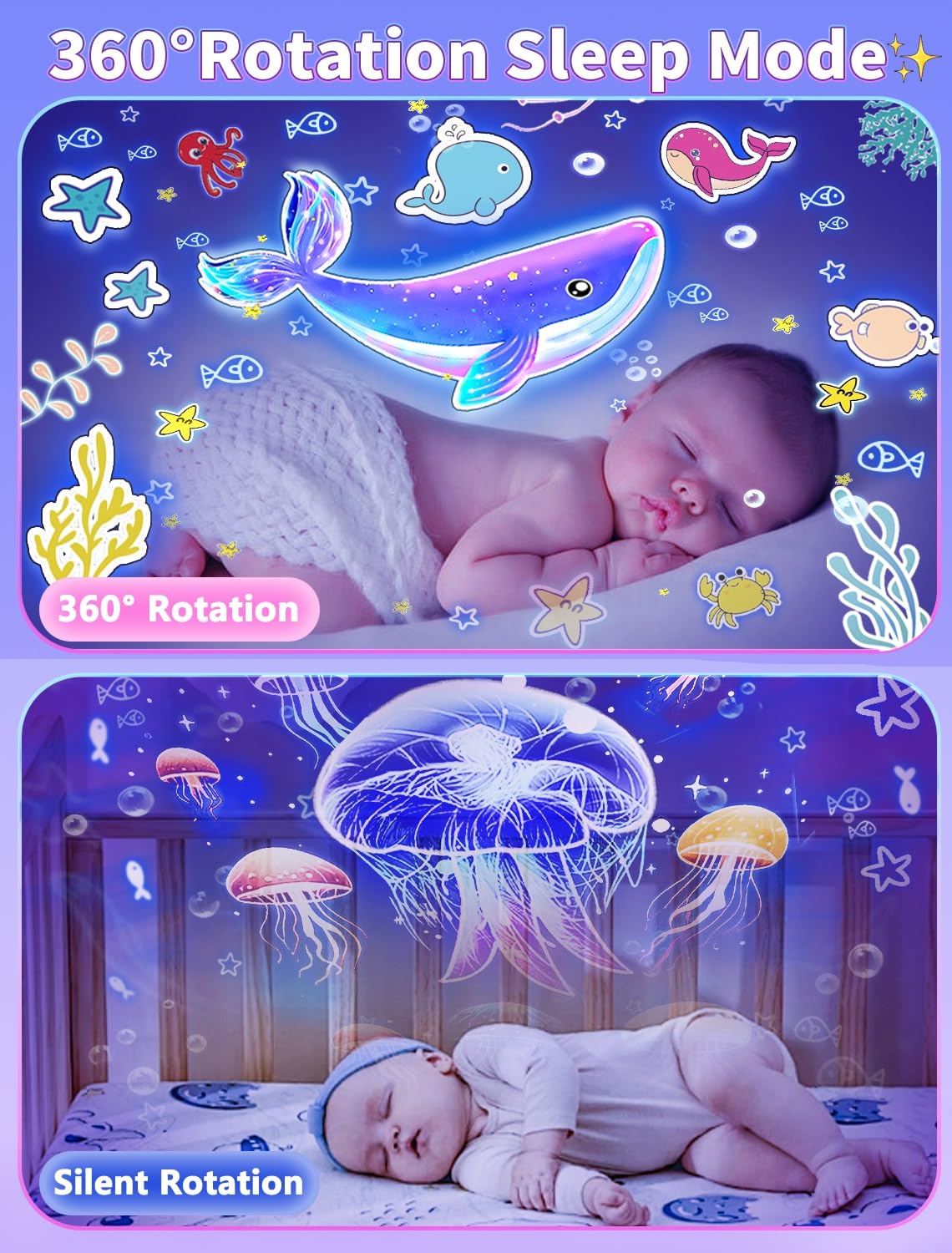 21 Sets of Films, Projector Night Light for Kids Bedroom, Baby Projector for Ceiling, Star Galaxy Night Lights with 360°Rotation Dimmable for Kids Baby Girls, Birthday, Christmas, Nursery, Room Decor