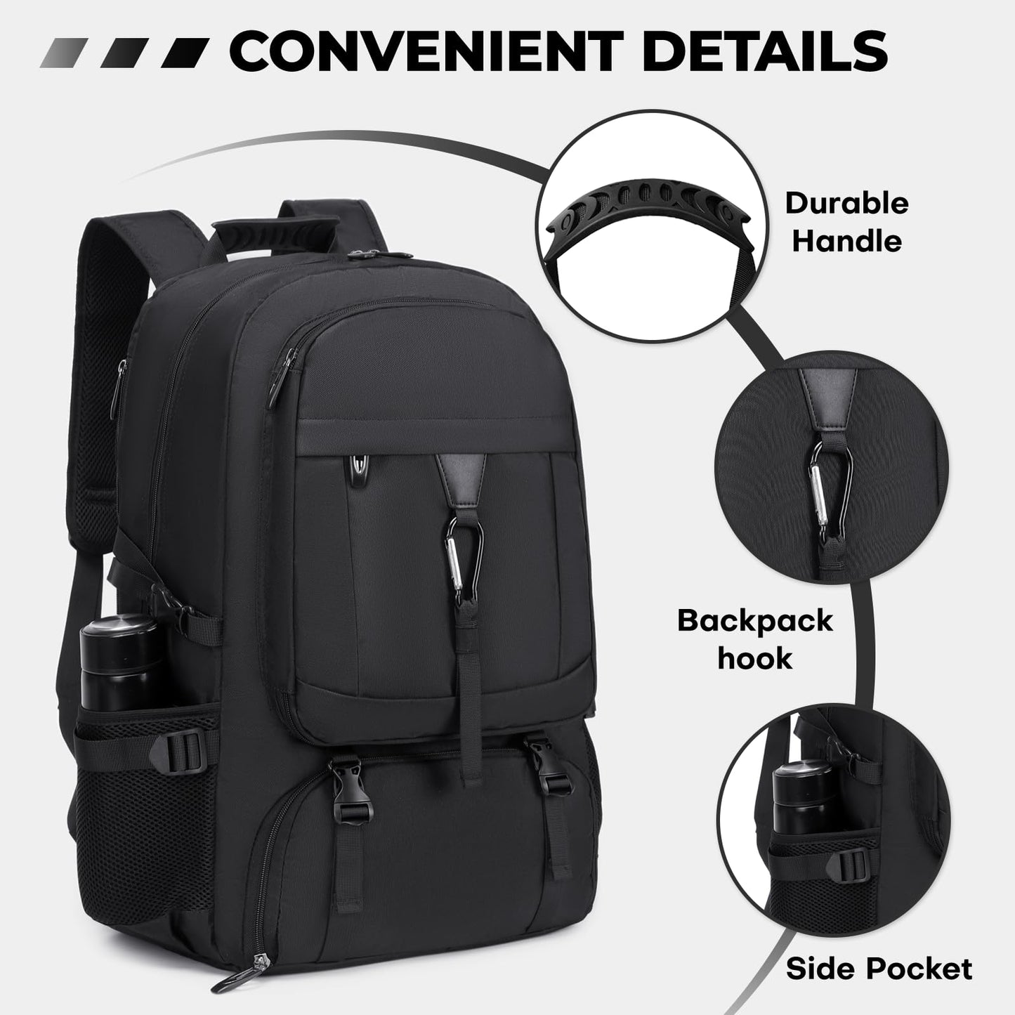 Banlole Travel Backpack with shoe compartment, 17.3 Inch Travel Backpack, 17.3 Inch, Classic