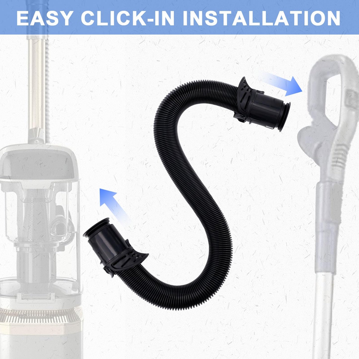Replacement Hose for Shark Vacuum, Durable Vacuum Cleaner Hose Replacement Parts Attachments Accessories Compatible with Shark LA502 LA502NP LA322 LA322NP LA300 (White) and LA301C