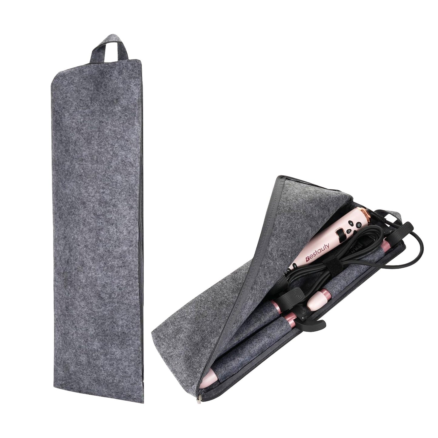 Bestauty Automatic Curling Iron, 0.75(2 PCS)/1/1.25" Interchangeable Ceramic Coating Heating Iron Barrels, Quick Heating Hair Curler 360° Rotating for Waver Curl, 4 Adjustable Temperature 320°F-430°F