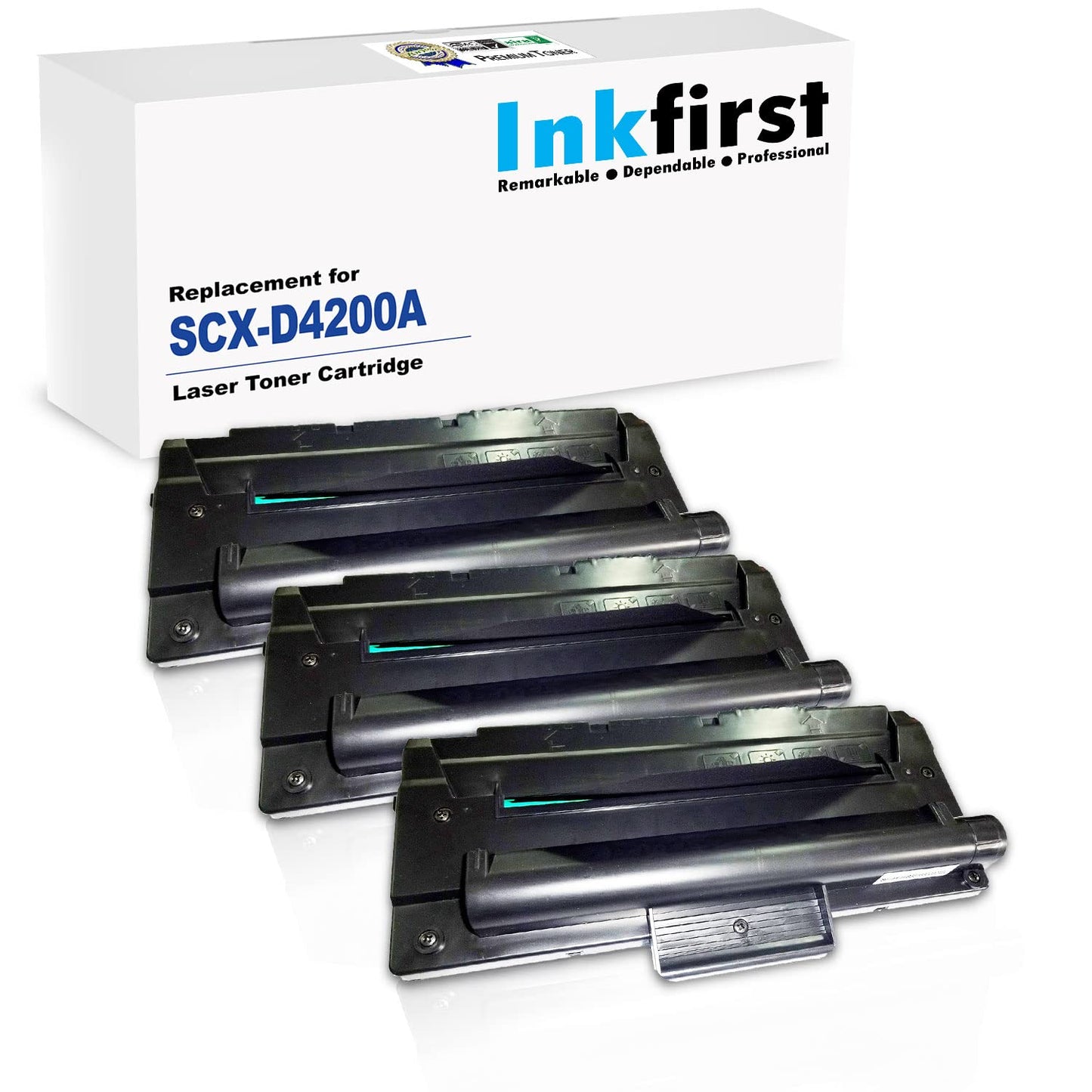 3 Inkfirst Compatible Toner Cartridges Compatible with Samsung SCX-D4200A (SCXD4200A) SCX-4200 SCX4200 Black