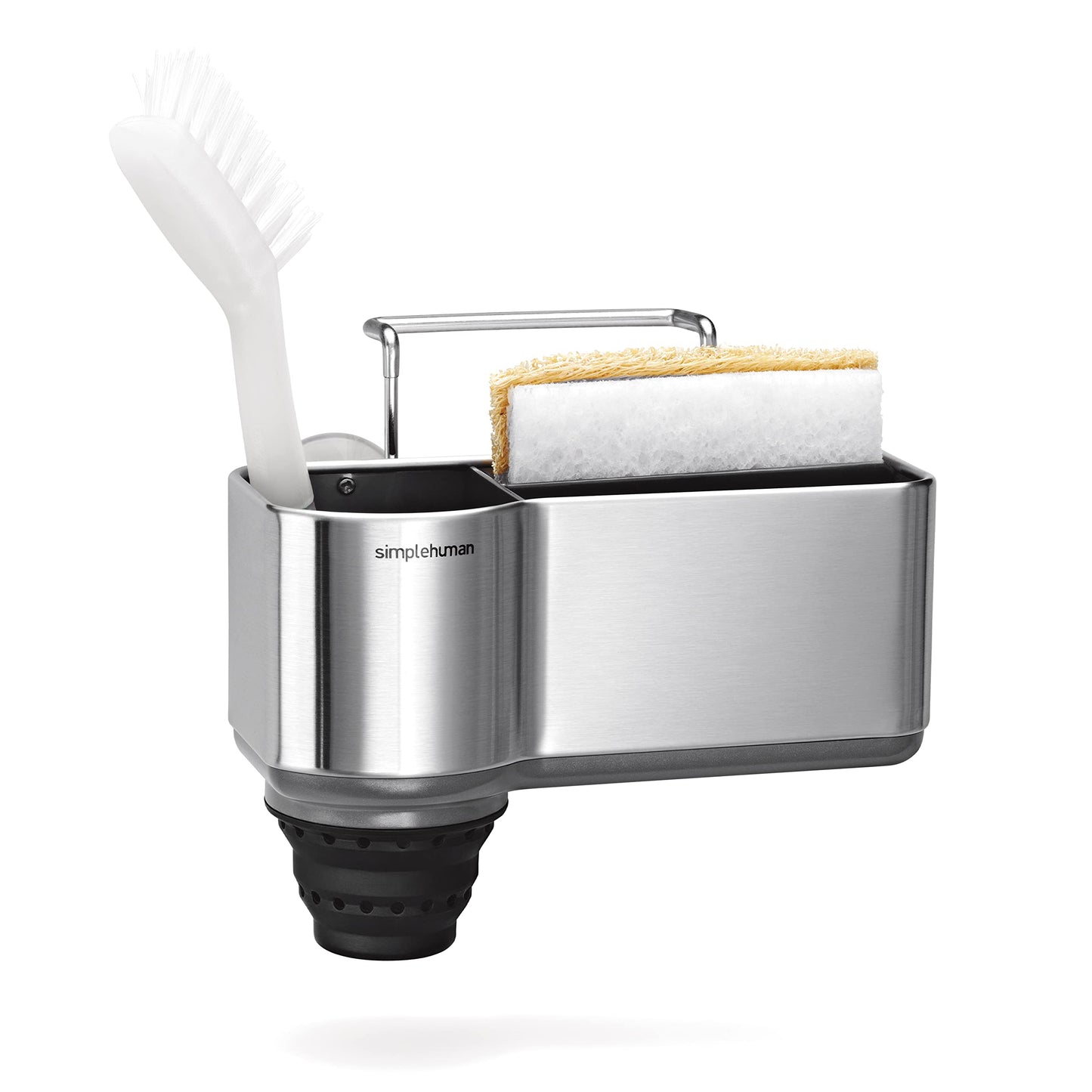 simplehuman Sink Caddy with Suction Cup, Brushed Stainless Steel