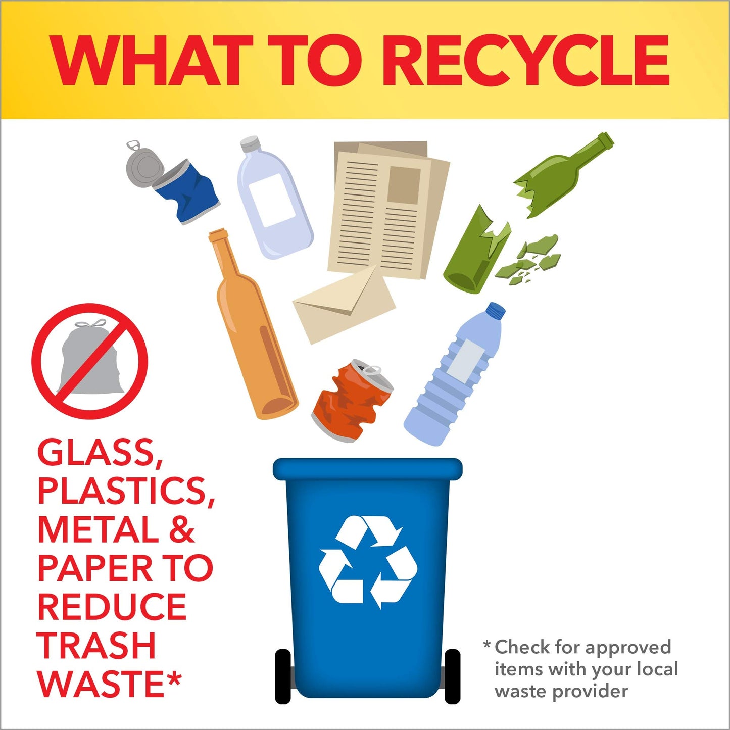Glad Large Drawstring Recycling Bags - 30 Gallon Blue Trash Bag - 28 Count