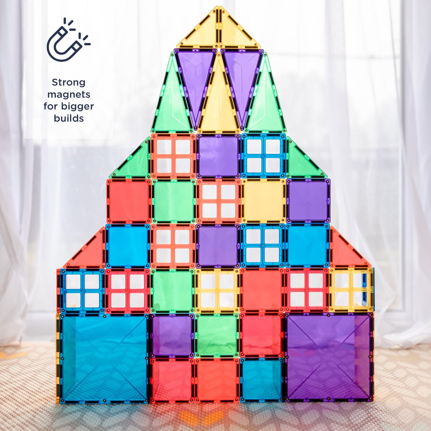 CONNETIX Rainbow Starter Pack, 62 Pieces