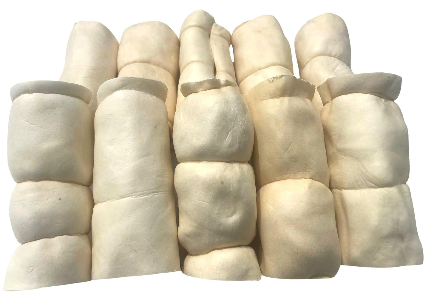 Beef Cheek Rolls Dog CHEW Treat - *(Original 10 Pack, 6 INCH)* - Original/Peanut Butter Flavors - Single Ingredient - Rawhide Free - Super Thick - All Natural - Long Lasting Beef Cheek Rolls