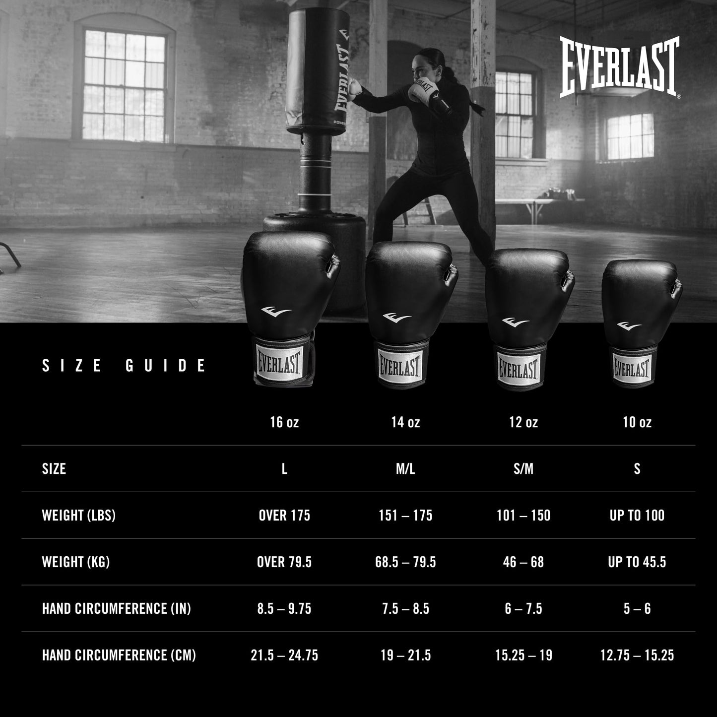 Everlast Pro Style Boxing Gloves – Premium Synthetic Leather, Breathable, Hook & Loop Closure, Odour-Fighting – Adult Size, Great for Boxing, Sparring, Heavy Bag Workouts, Mitt Work