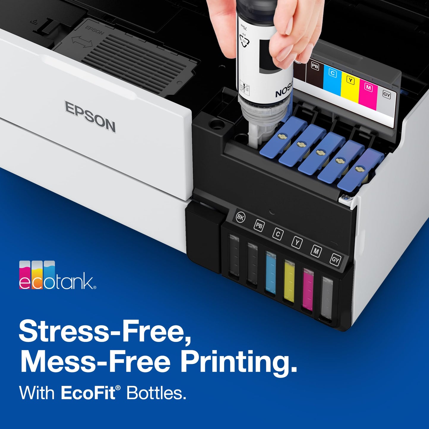 Epson 774 EcoTank Ink Ultra-high Capacity Bottle Black (T774120-S) Works with ET-4550, 3600, 16500