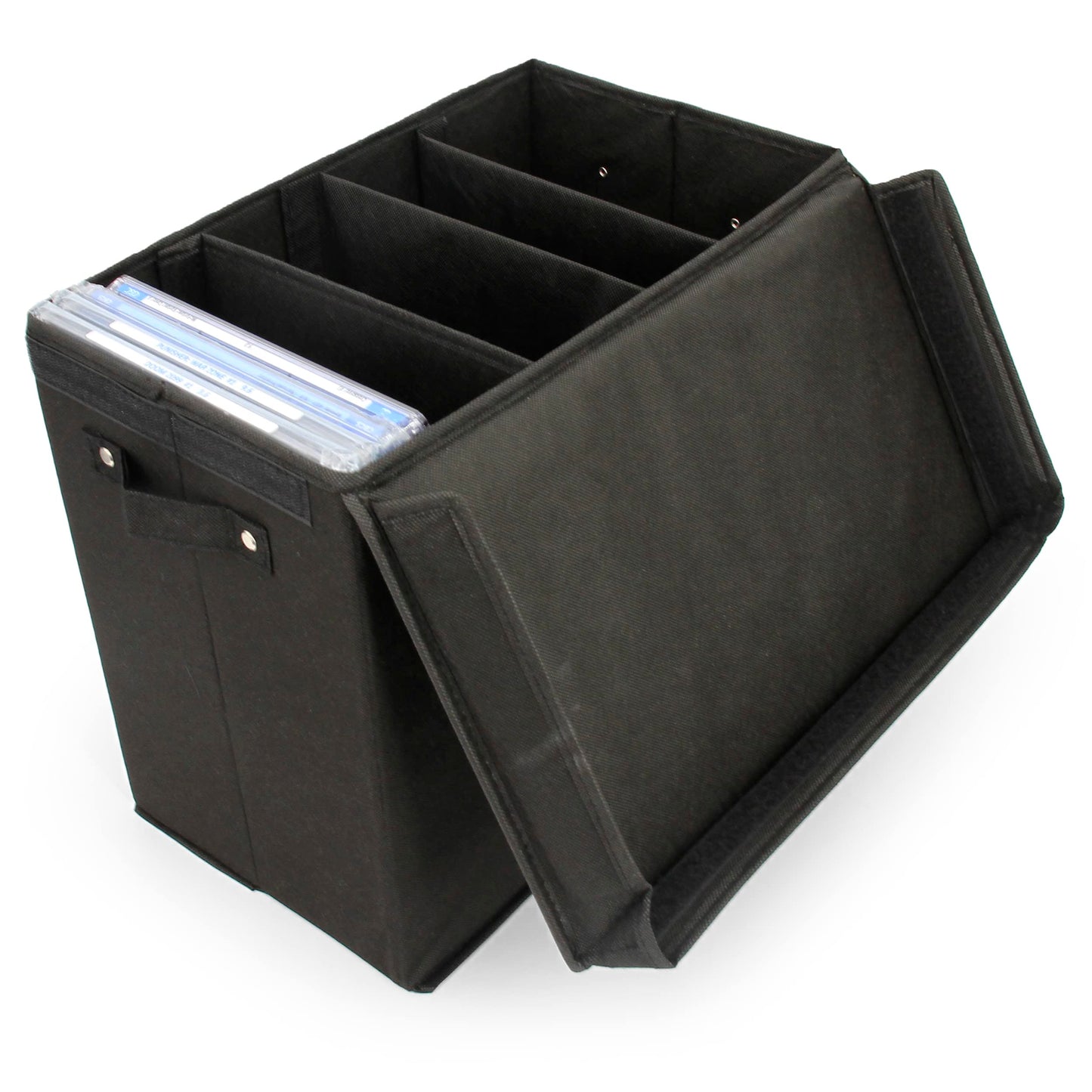 CASEMATIX Graded Comic Book Storage Case Fits up to 28 CGC Graded Comics Lightweight Comic Book Storage Bin with 3 Removable Dividers for Slabbed Comics Protective Collector Display Carry Case Box