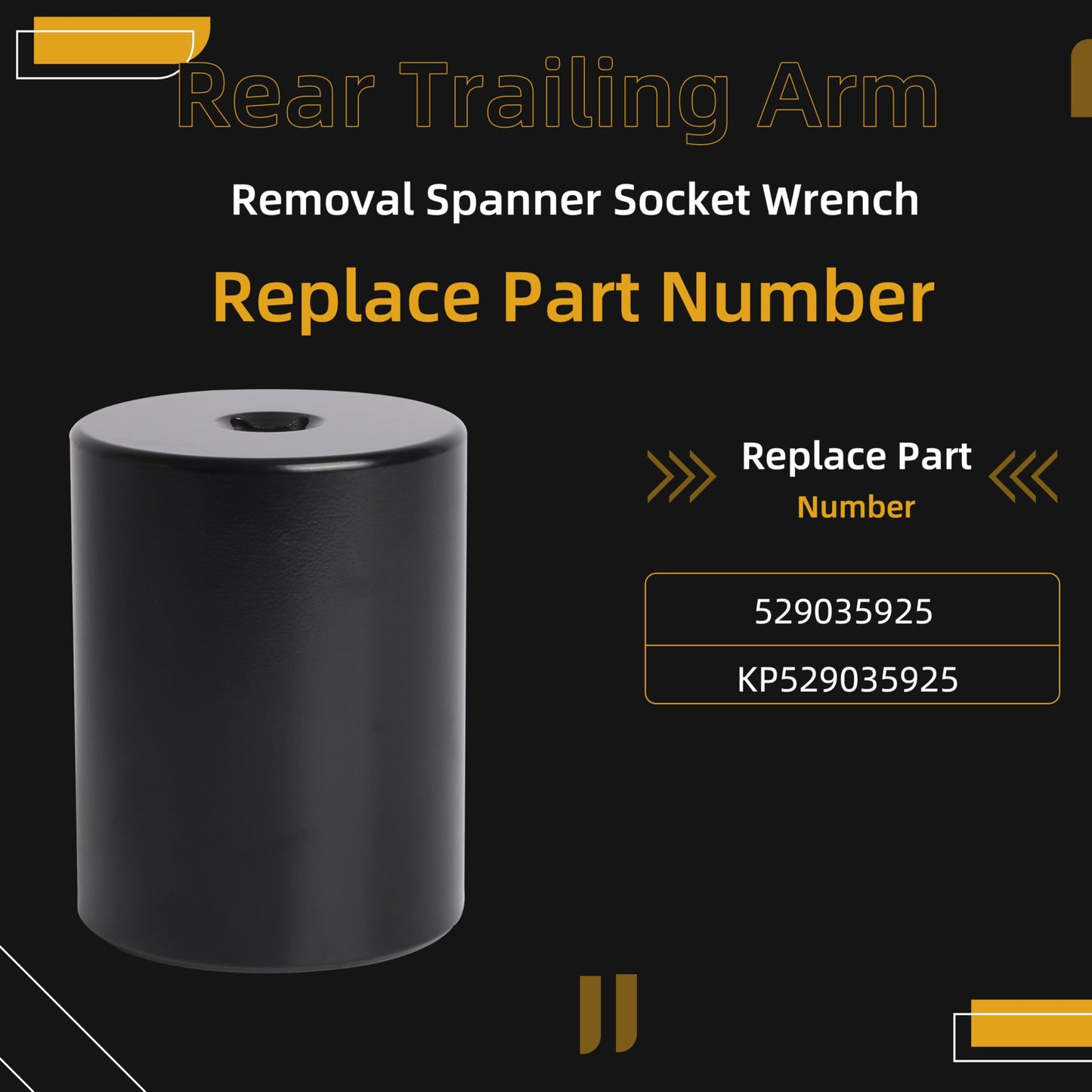 Rear Trailing Arm Removal Spanner Socket Wrench, Compatible with Can-Am Outlander 1000 2012-2014; Compatible with Can-Am Renegade 800/800 R/ 2007-2020#OE 529035925 KP529035925
