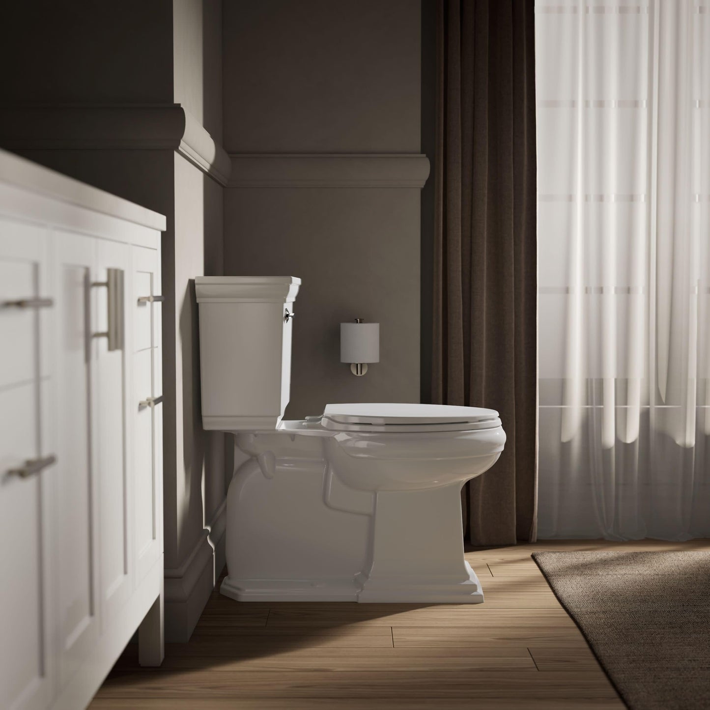 Kohler K-4774-0 Brevia Elongated Toilet Seat with Q2 Advantage, White