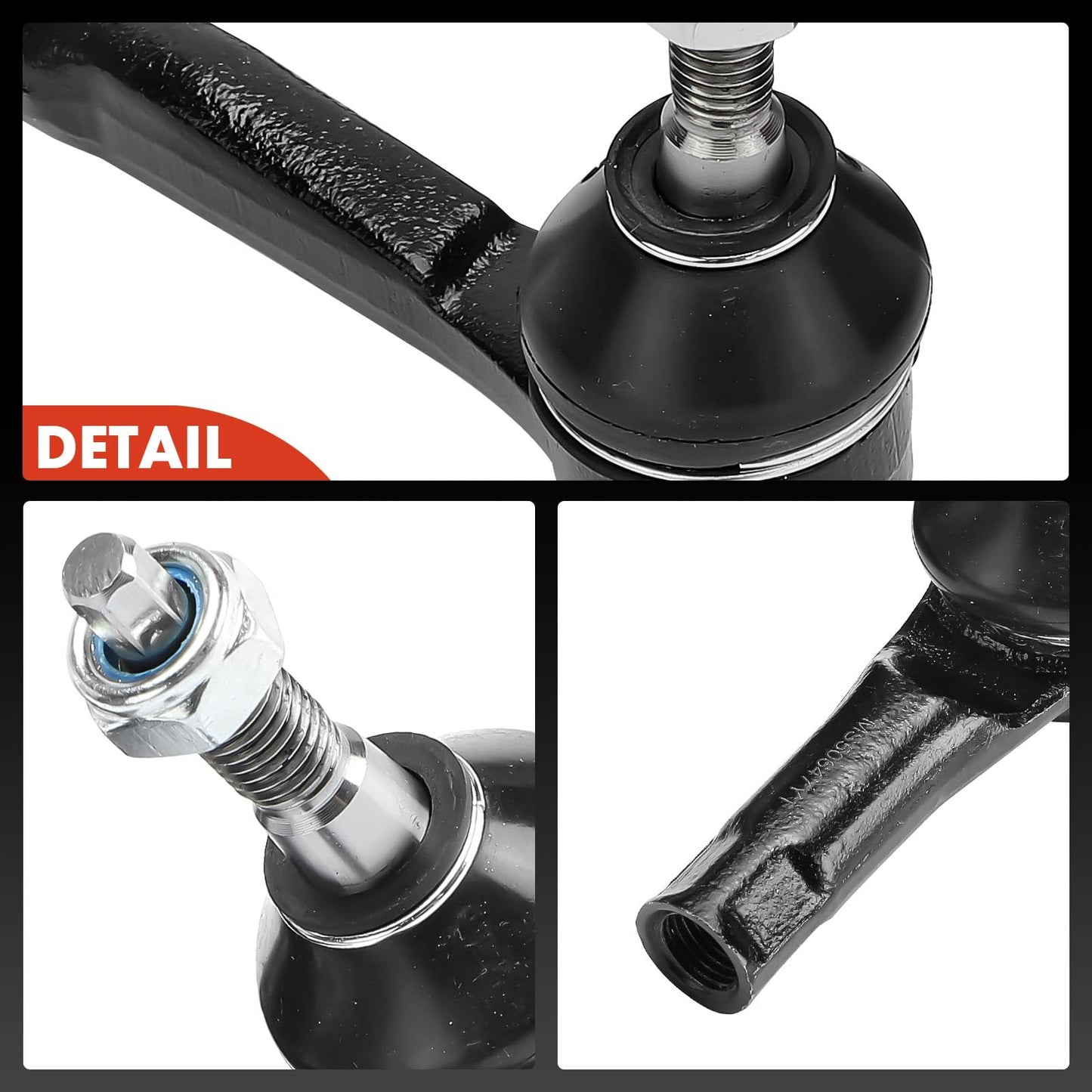 A-Premium 2 x Front Outer Tie Rod Ends, Compatible with Buick Encore 2013-2022 & Chevrolet Trax 2013-2022