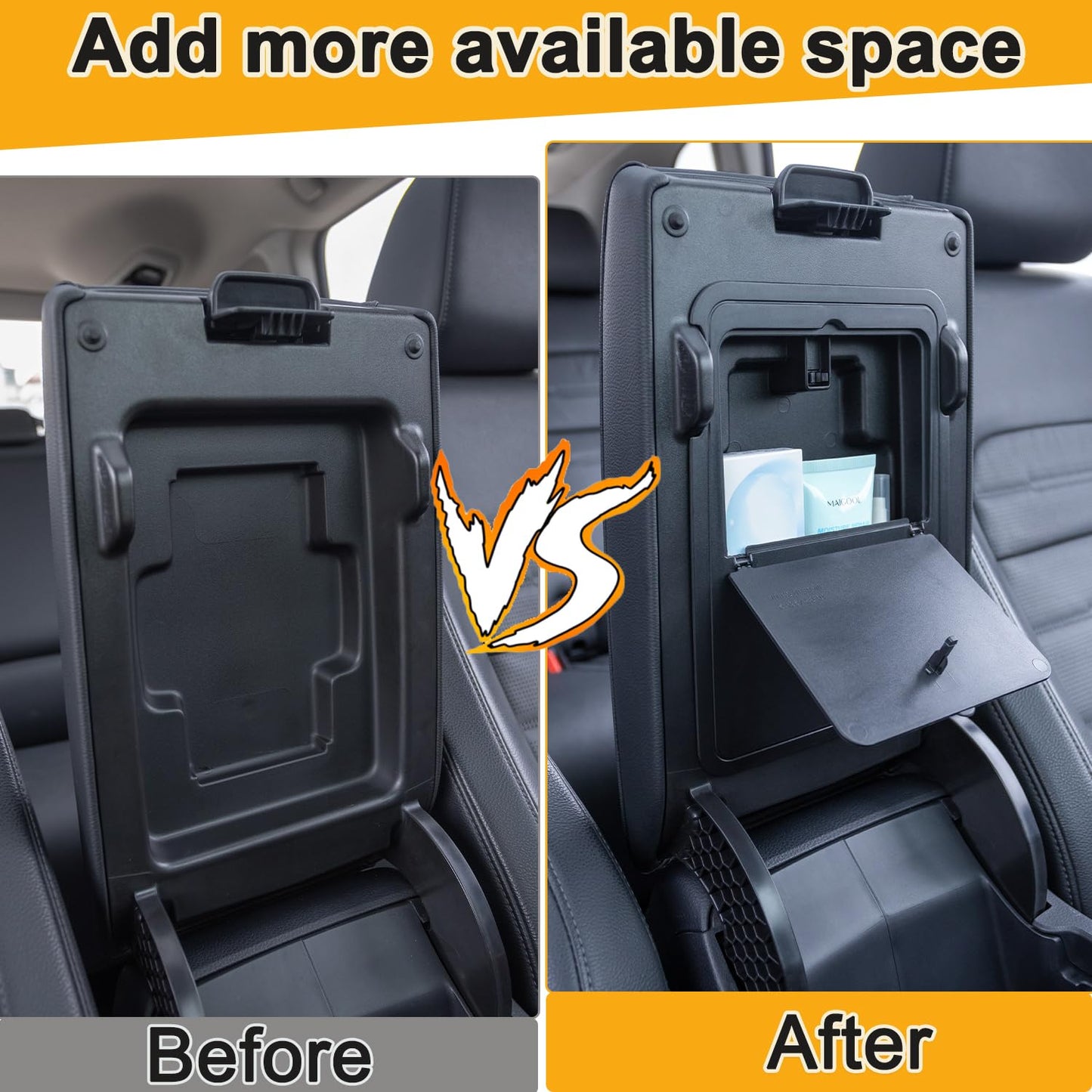 PIMCAR 3-Piece Center Console Organizer Set for 2023-2025 2026 Honda CR-V & CR-V Hybrid - Custom Fit Armrest Tray, Console Tray and Hidden Storage Box, Durable ABS Car Accessories