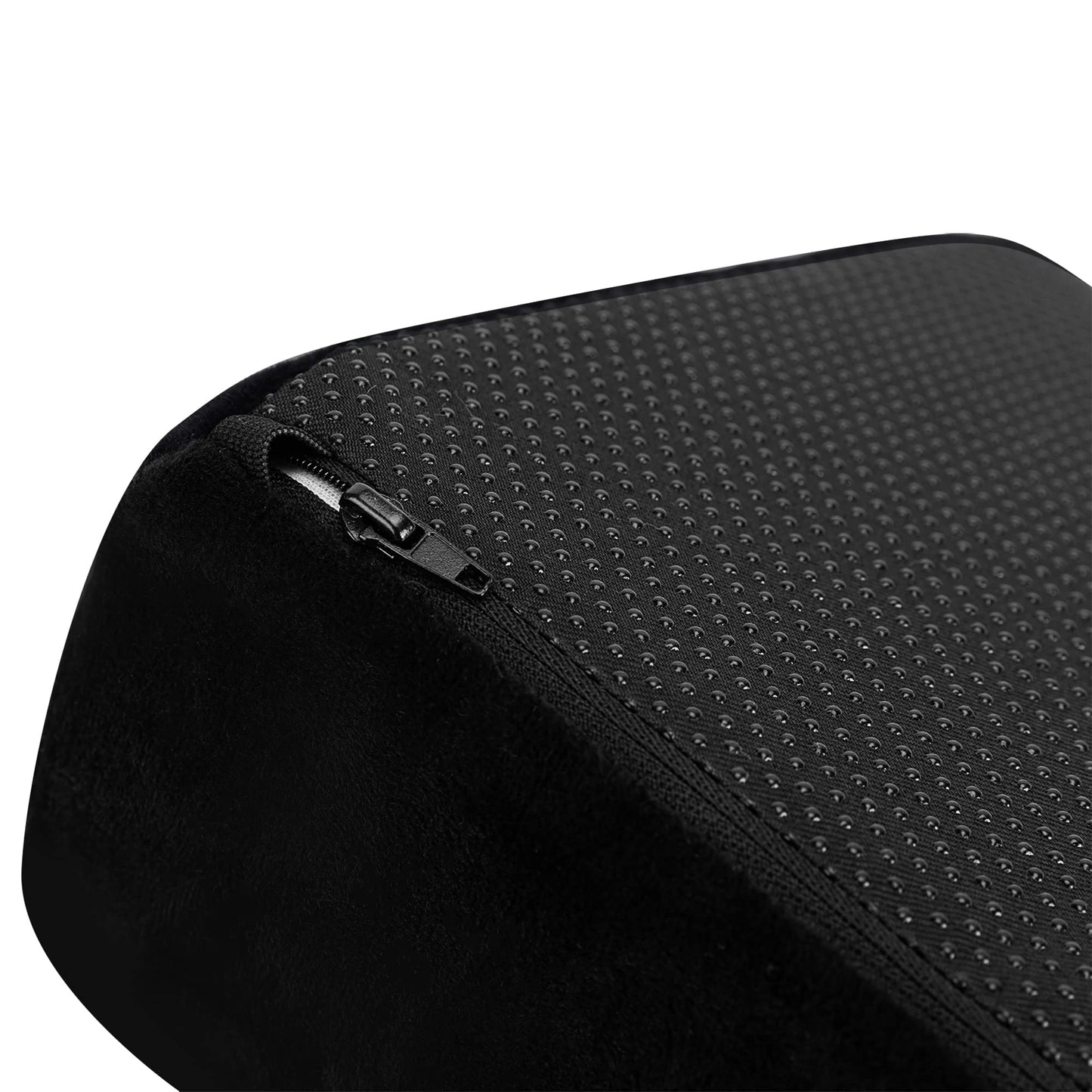 Amazon Basics Foam Foot Rest for Under Desk at Work with Washable Cover, Comfortable Stool for Home and Office, 12.95 x 25.91 x 43.94 cm, Black