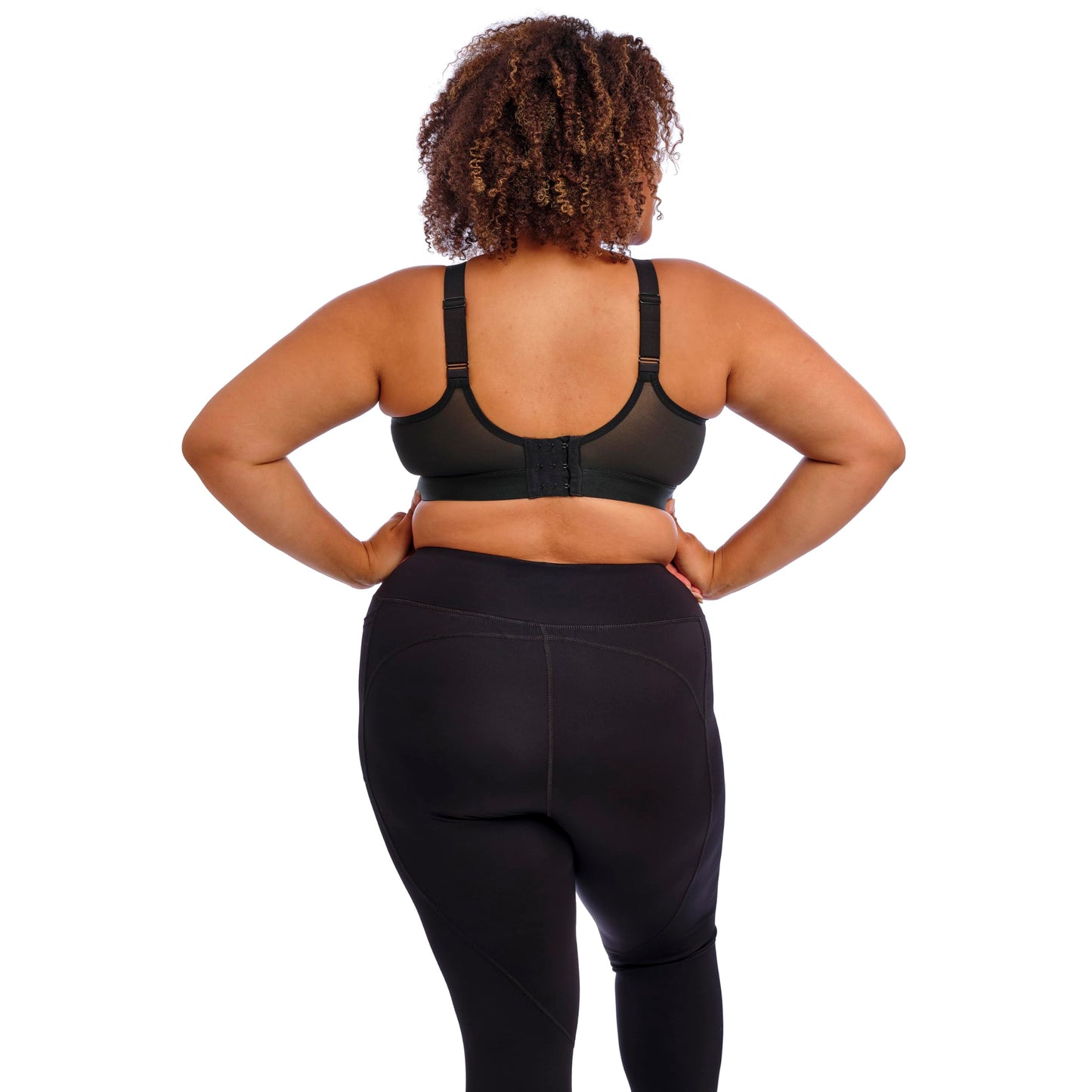 GODDESS Women's Plus Size Non Wired Comfort Sports Bra, Black Snake, 36K