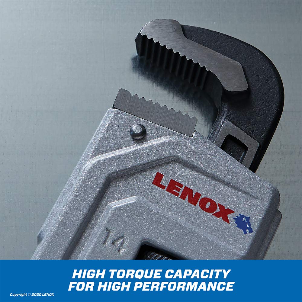 LENOX Tools LXHT90614 Aluminum Pipe Wrench 14"