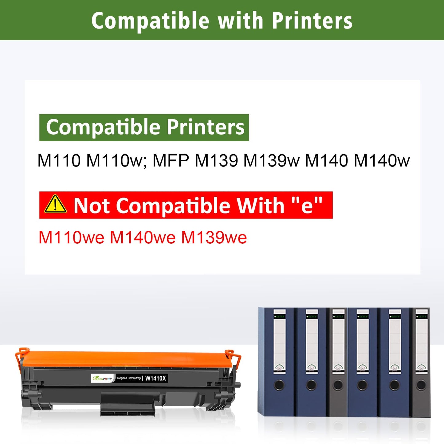 with CHIP 141X W1410X ( W1410A 141A ) Compatible Toner Cartridge 2 Blacks High Yield 2000 Pages for H P LaserJet Printer M110 M110w M139 M140 M140w【Can't Work with H P + Printer Model End with e 】