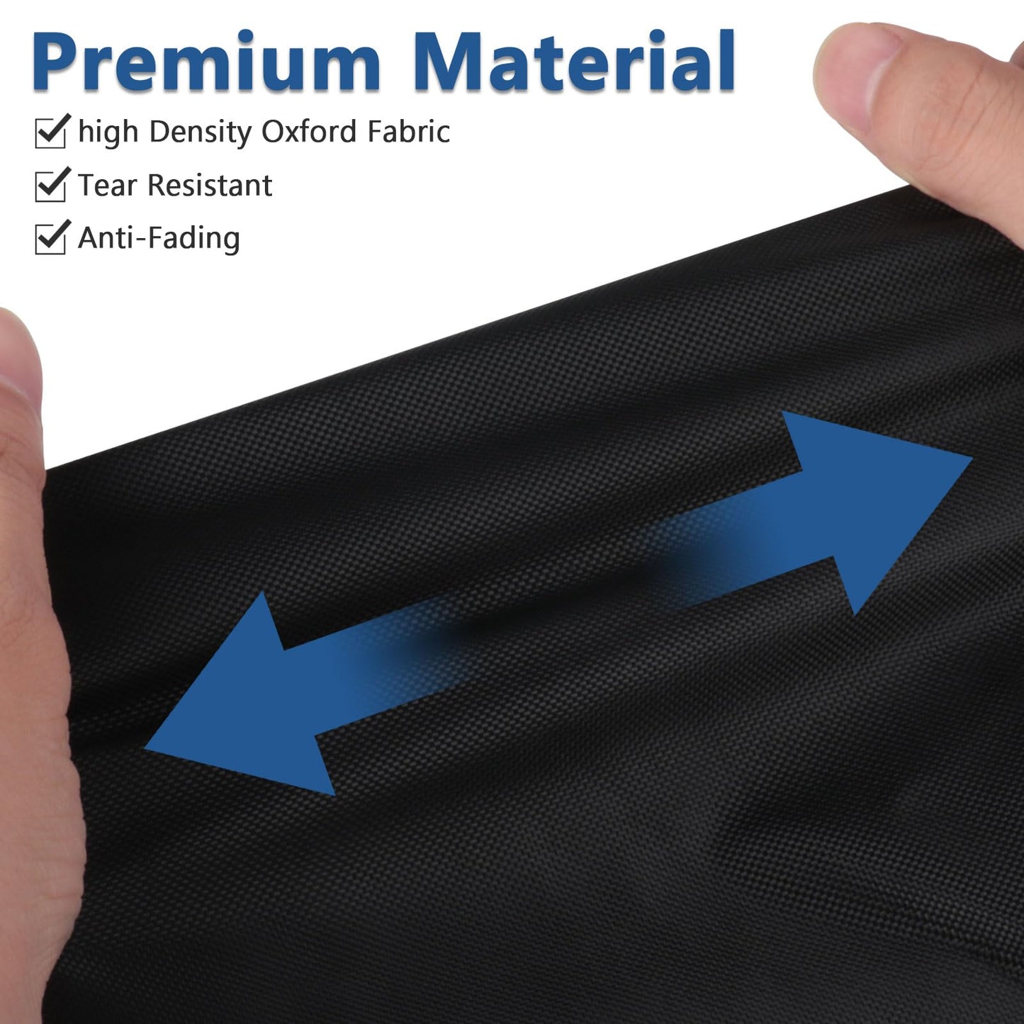 Hiticover 2 Pack Patio Chaise Lounge Covers, 78 Inch Rectangle Waterproof Outdoor Lounge Chair Covers, Outdoor Pool Lounge Chair Furniture Cover (Black, 78" L x 26" W x 12" H - 2 Pack)