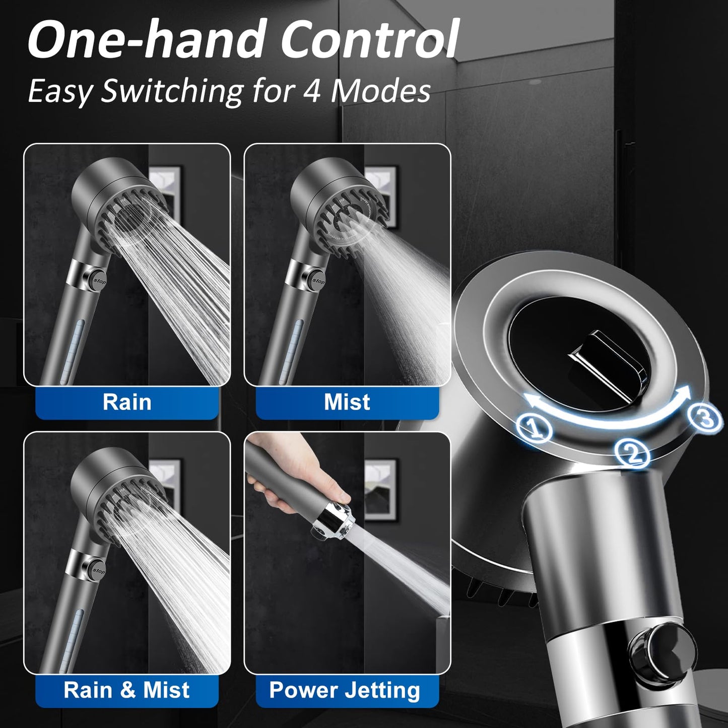 Luxsego High Pressure Shower Heads