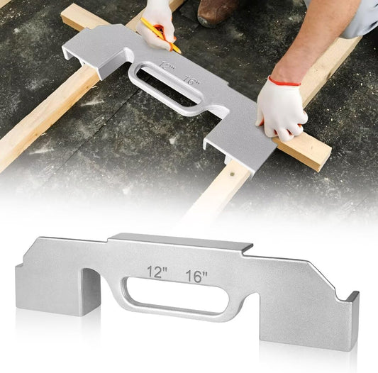 3 in 1 Framing Tools, 12"/14"/16" On-Center Stud Layout Tool, 100% Cast Aluminum, Premium Wall Stud,Precision Measurement Jig Tool for Framing Wall