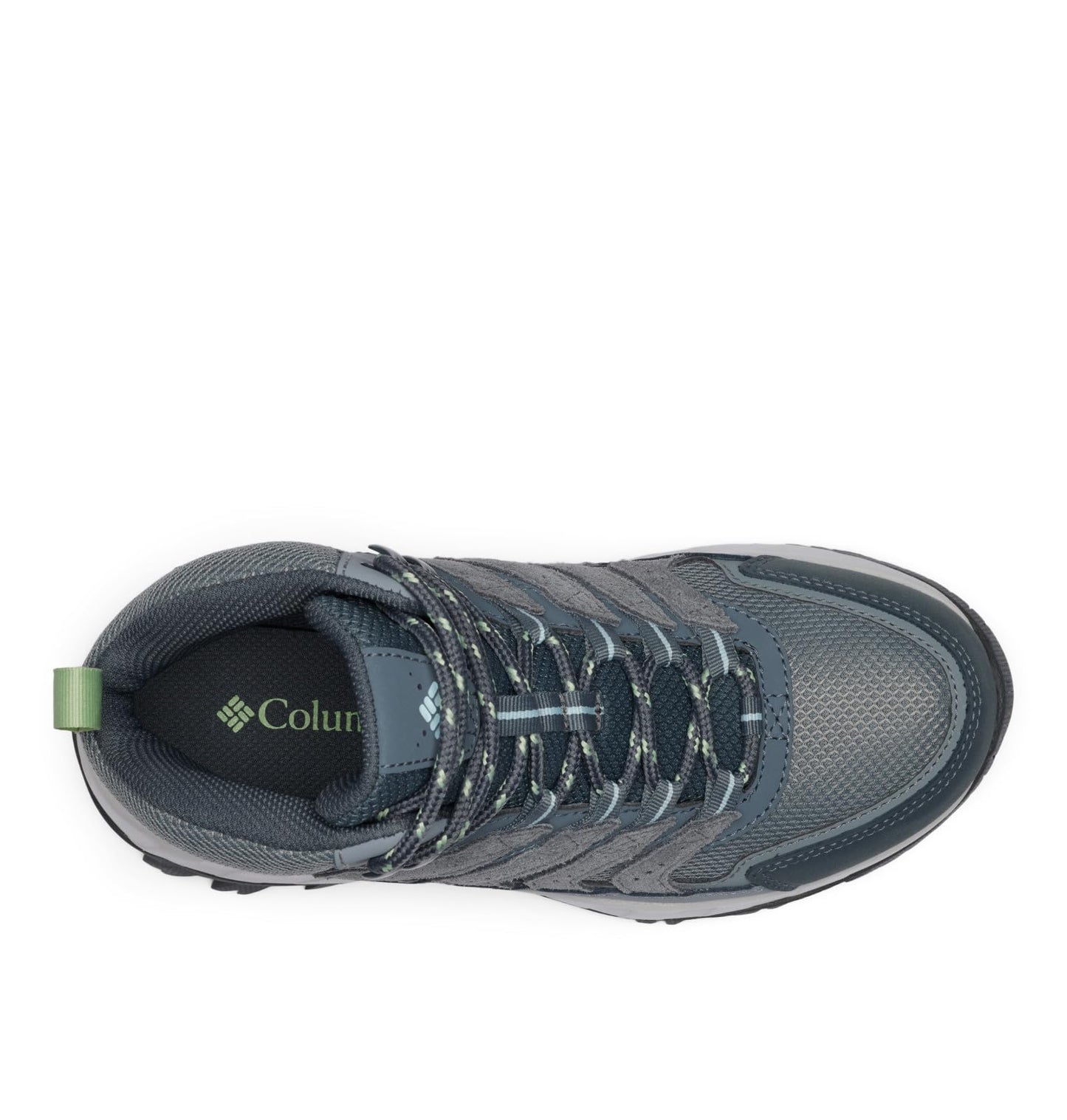 Columbia Women's Strata Trail Mid Waterproof, Titanium Grey Steel/Sage Leaf, 6