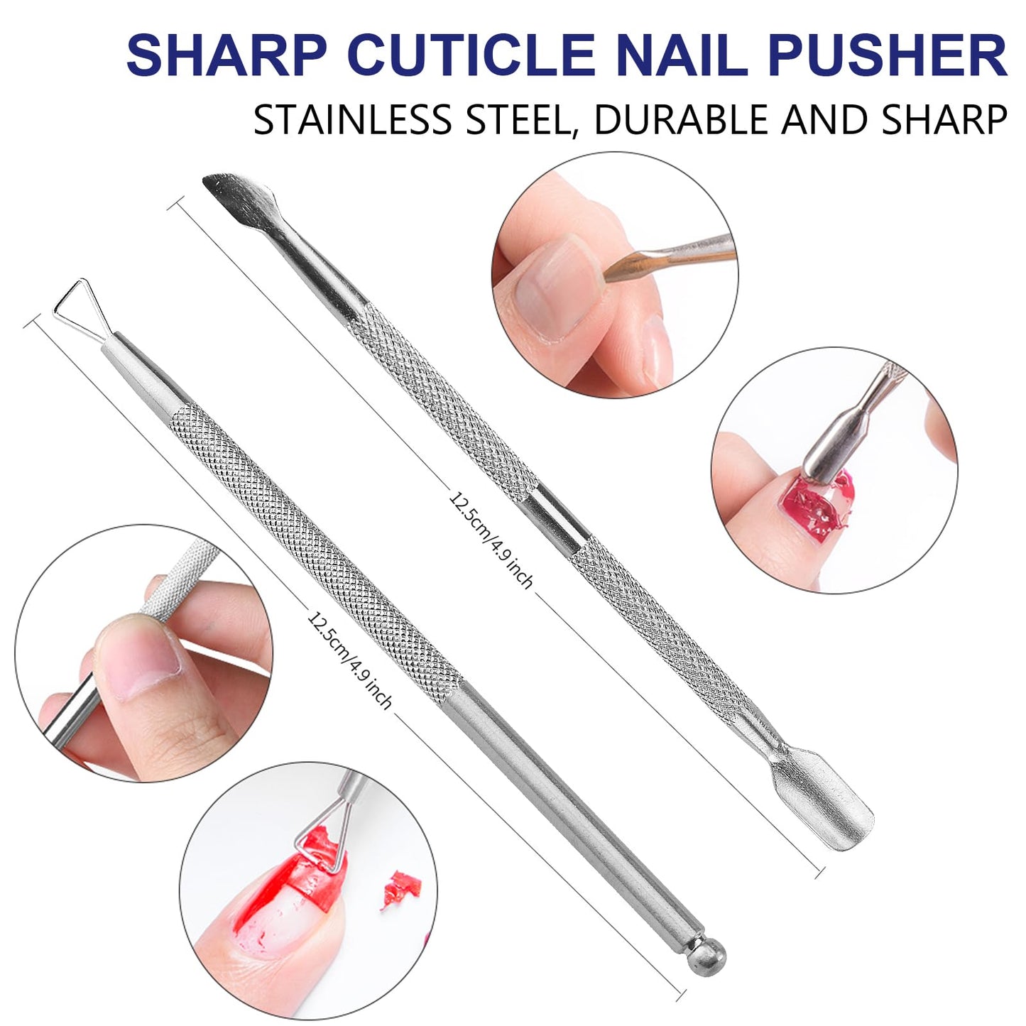 Nail Soaking Bowl Electric Soak off Bowl Manicure Nail Polish Remover Machine for Acrylic Nails Gel Polish Dip Powder, with Silver Cuticle Remover Nail Pusher, White
