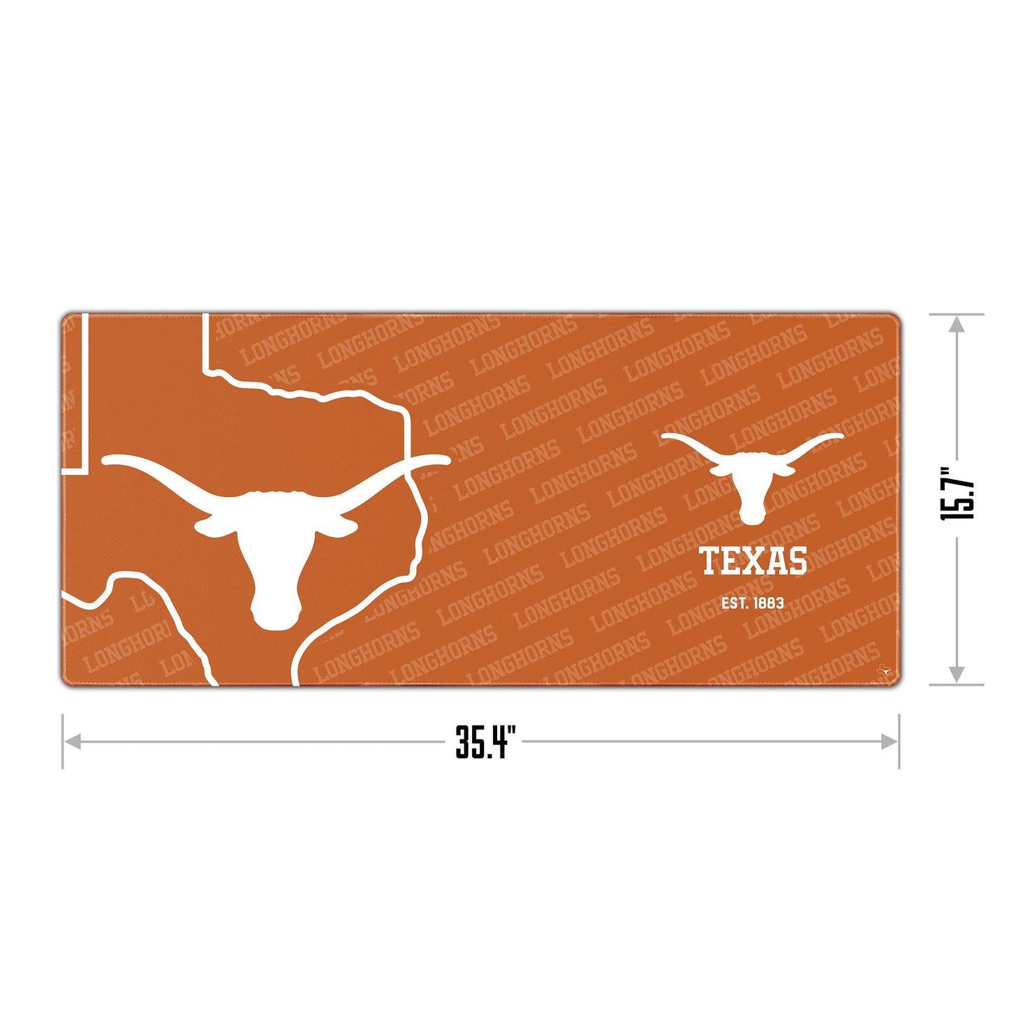YouTheFan NCAA Texas Longhorns Logo Series Desk Pad