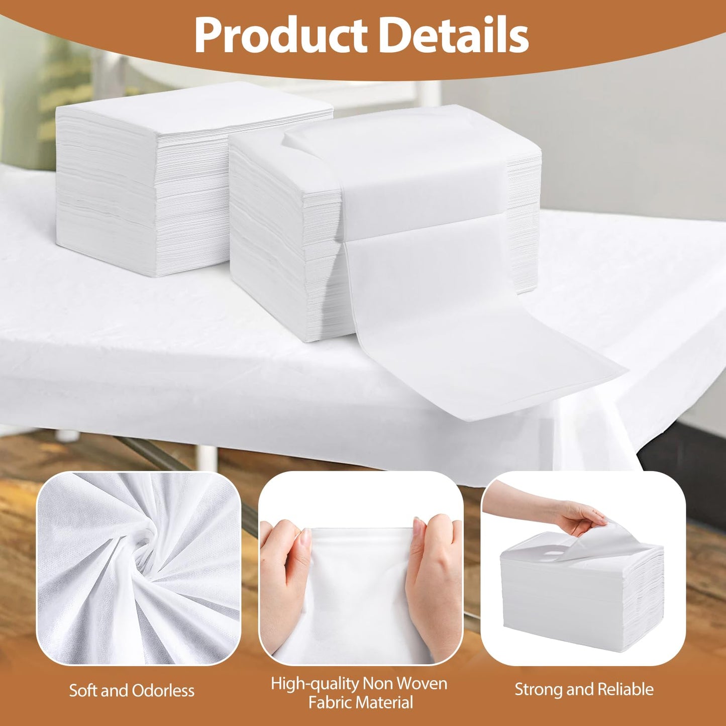 300 Pcs Disposable Bed Sheets 31" x 71" Massage Table Sheets Non Woven Fabric SPA Bed Cover Breathable for Massage Beauty Tattoos Massage Bed Cover for Ultimate Hygiene