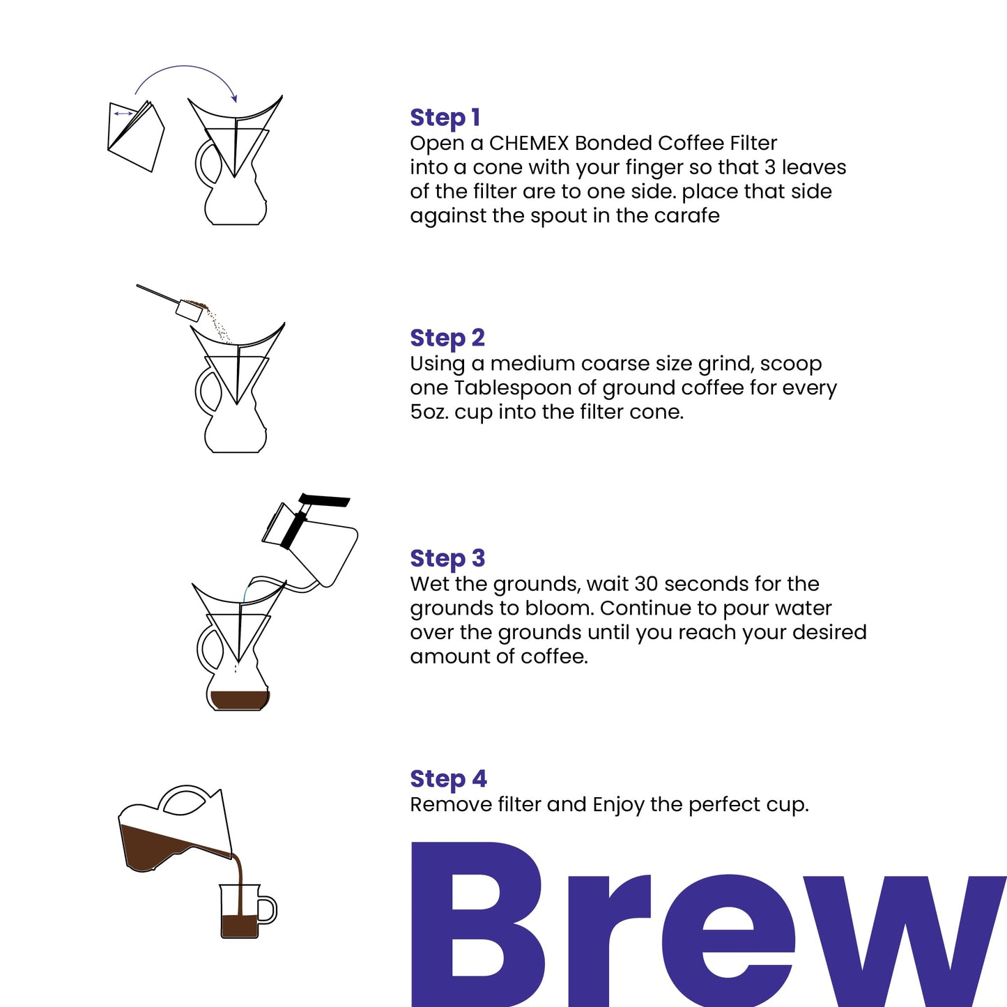Chemex Pour-Over Glass Coffeemaker - Glass Handle Series - 6-Cup - Exclusive Packaging