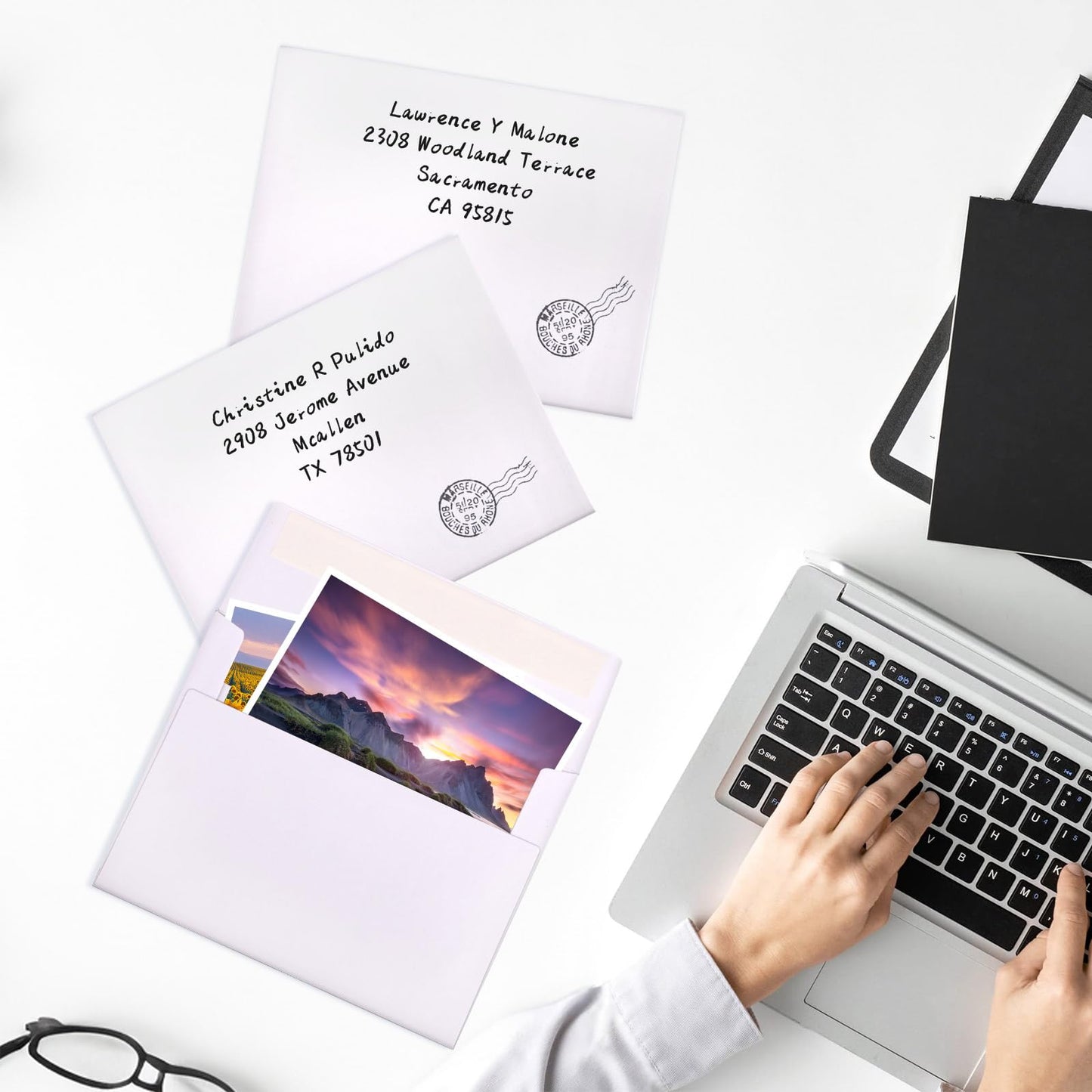 Outdoramic A2 Envelopes Self Seal 500 Pack - 4-3/8 x 5-3/4 White Invitation Envelopes Bulk for Postcard, Wedding, RSVP, Thank You Notes, Announcements, Greeting Cards, Photos