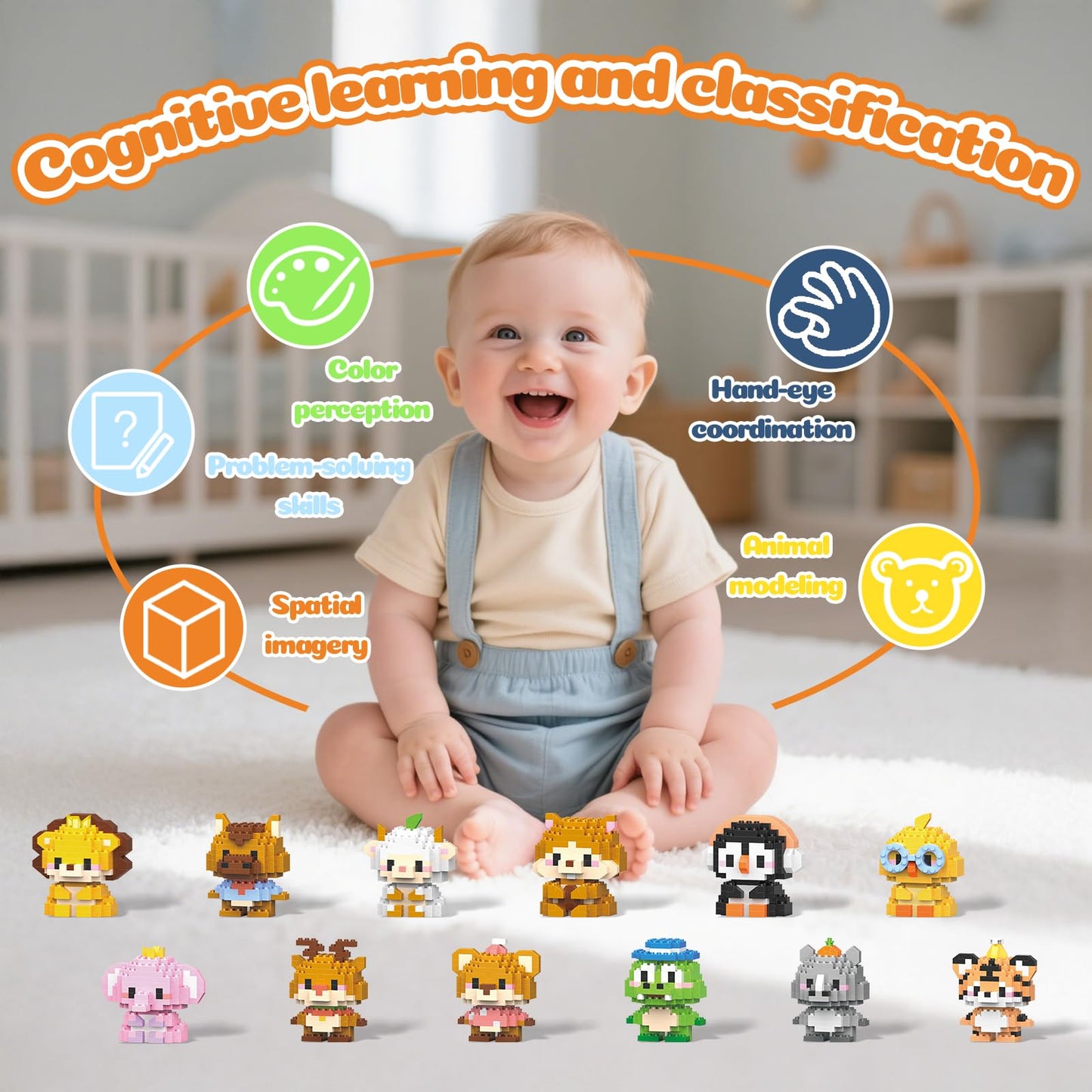 APENGBAOL 12 Pack Animals Building Block Sets,Micro Mini Animals Party Favors for Kids, Birthday Gift for Boy Girl(1,691 Pieces)