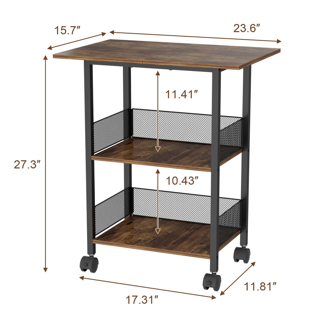 NEYCIL Freestanding Bar for Whiskey, 3-Tier Bar Cabinets Mini Bar Wine Table Whiskey Liquor Bottle Display Stand, Corner Cabinet for Kitchen, Dining Room, Living Room, Black