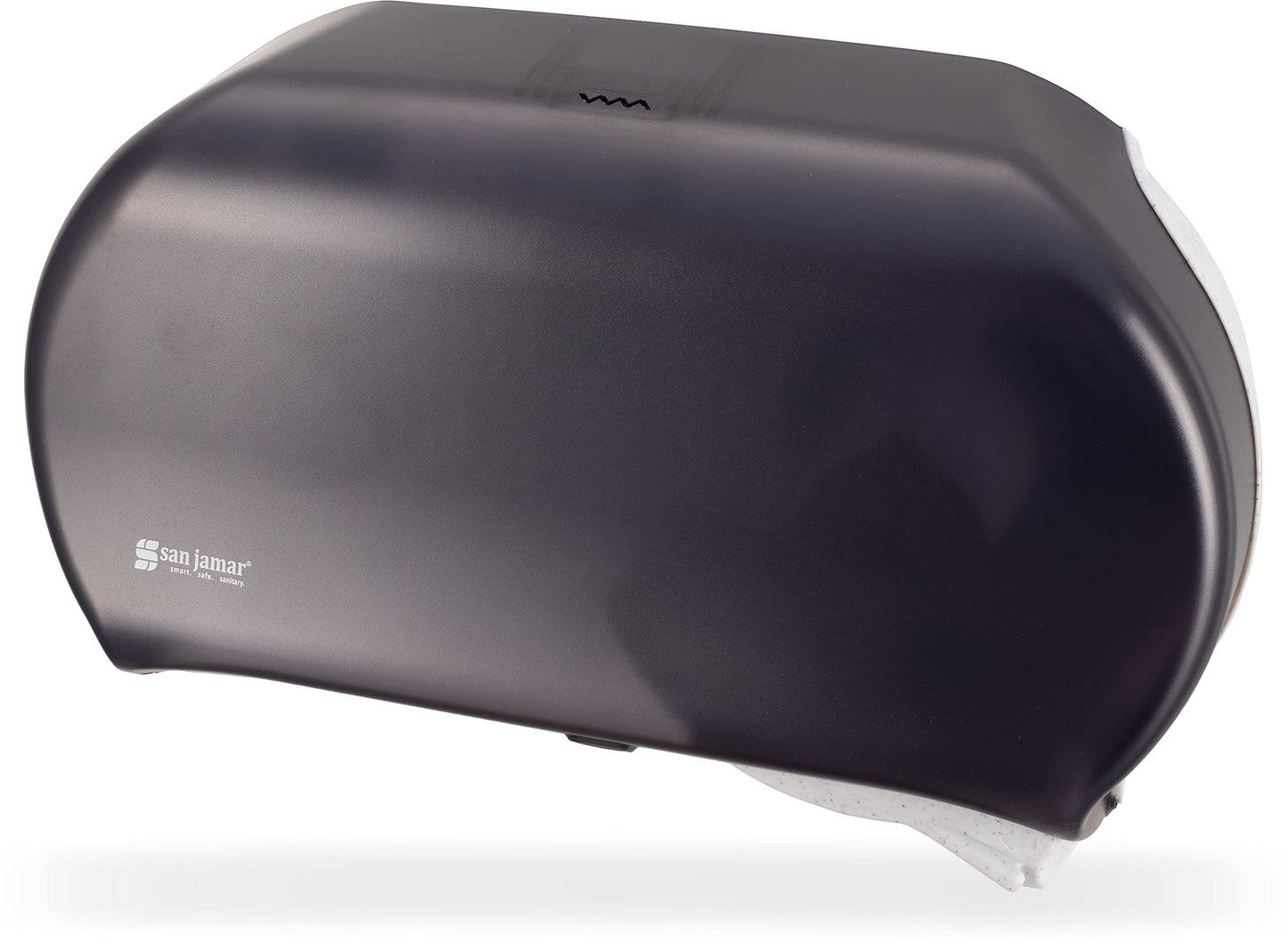 San Jamar R4000TBK Twin 9" Jumbo Tissue Dispenser, Black Pearl