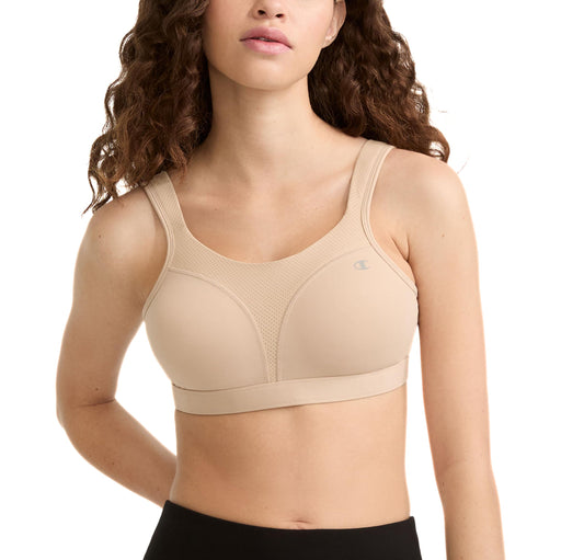 Champion Women's Spot Comfort Full-support Sports Bra, nude, 38DDD