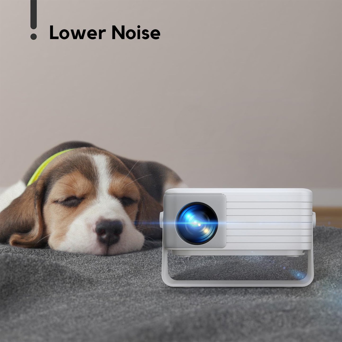 Mini Projector, 1080P Full HD Supported Portable Projector, AKIYO O1 Phone Projector for Home Theater, Movie, Outdoor, Compatible with iOS/Android/HDMI/USB/TV Stick/PC