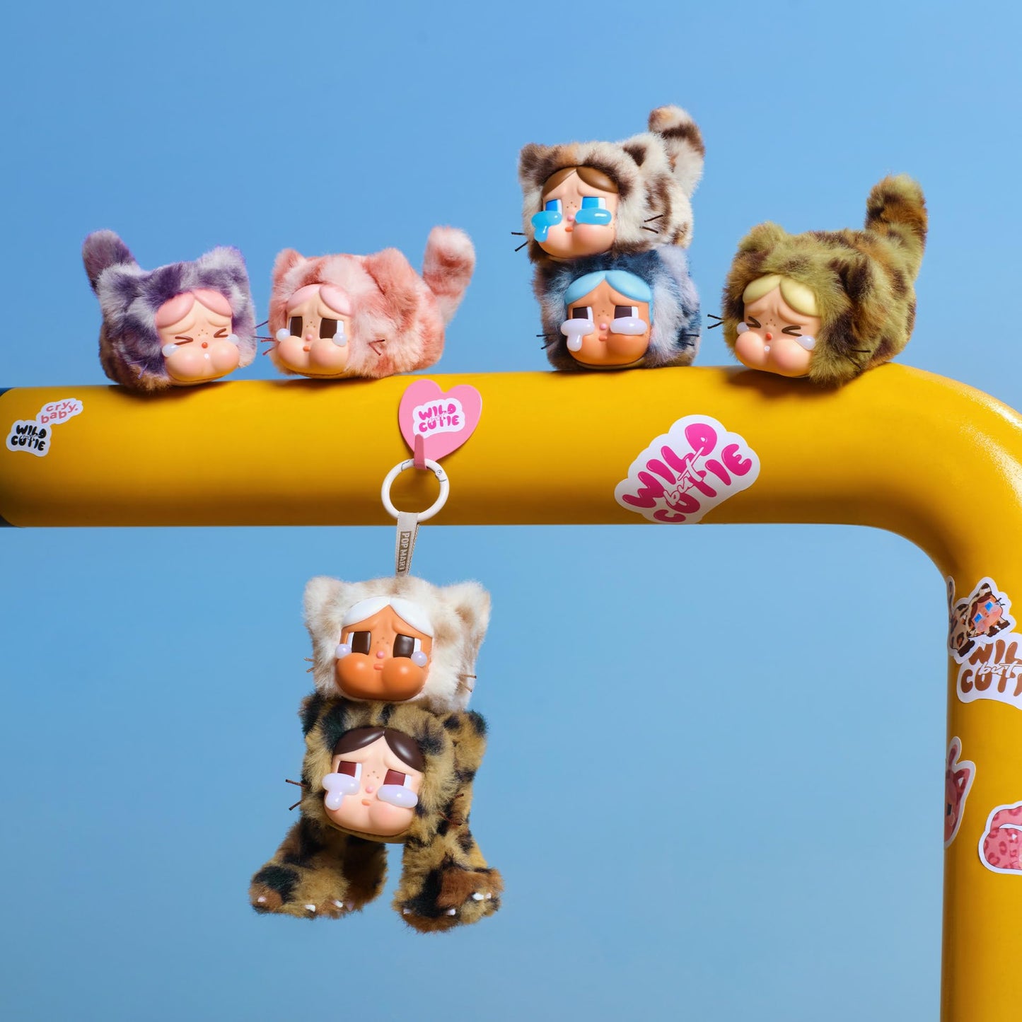 POP MART Crybaby Wild but Cutie Series - Vinyl Plush Pendant Blind Box, Random Design Action Figures Collectible Toys Decorations, Holiday Birthday Gifts for Girls and Boys, Single Box