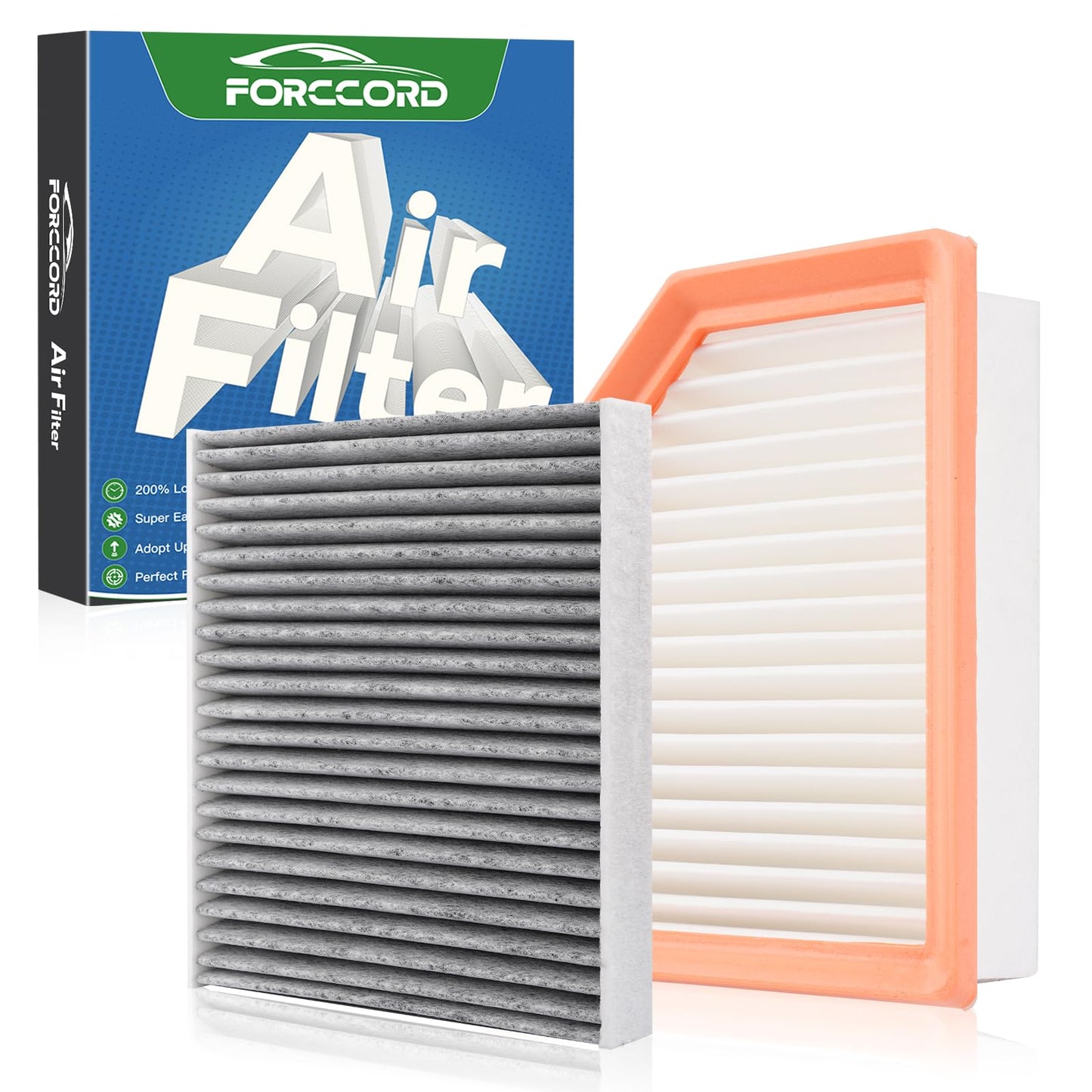 [2-Pack] Cabin & Engine Air Filter Kit for 2021 2022 2023 2024 2025 2026 Nissan Rogue, HEPA Replacement Filter Set 272775NA1A 16546-6RA0A Car Accessories