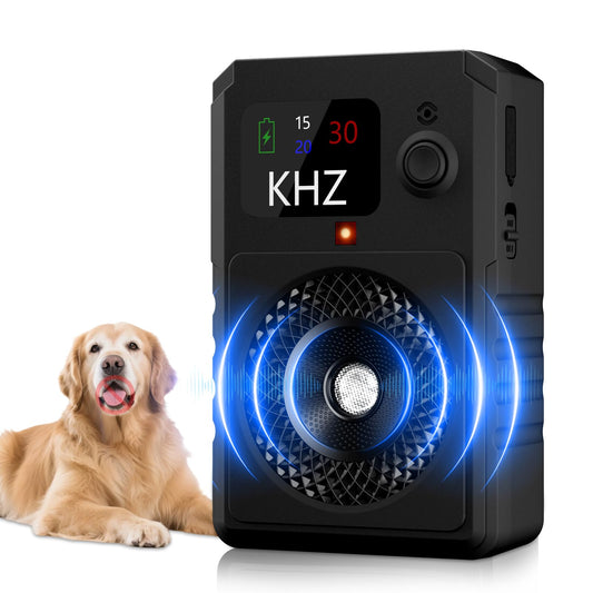 2025 Upgraded Anti Barking Device for Dogs – Dog Bark Deterrent Device with Display, 3 Modes, 50FT Range, Rechargeable Indoor & Outdoor Training Tool for Small & Large Dogs