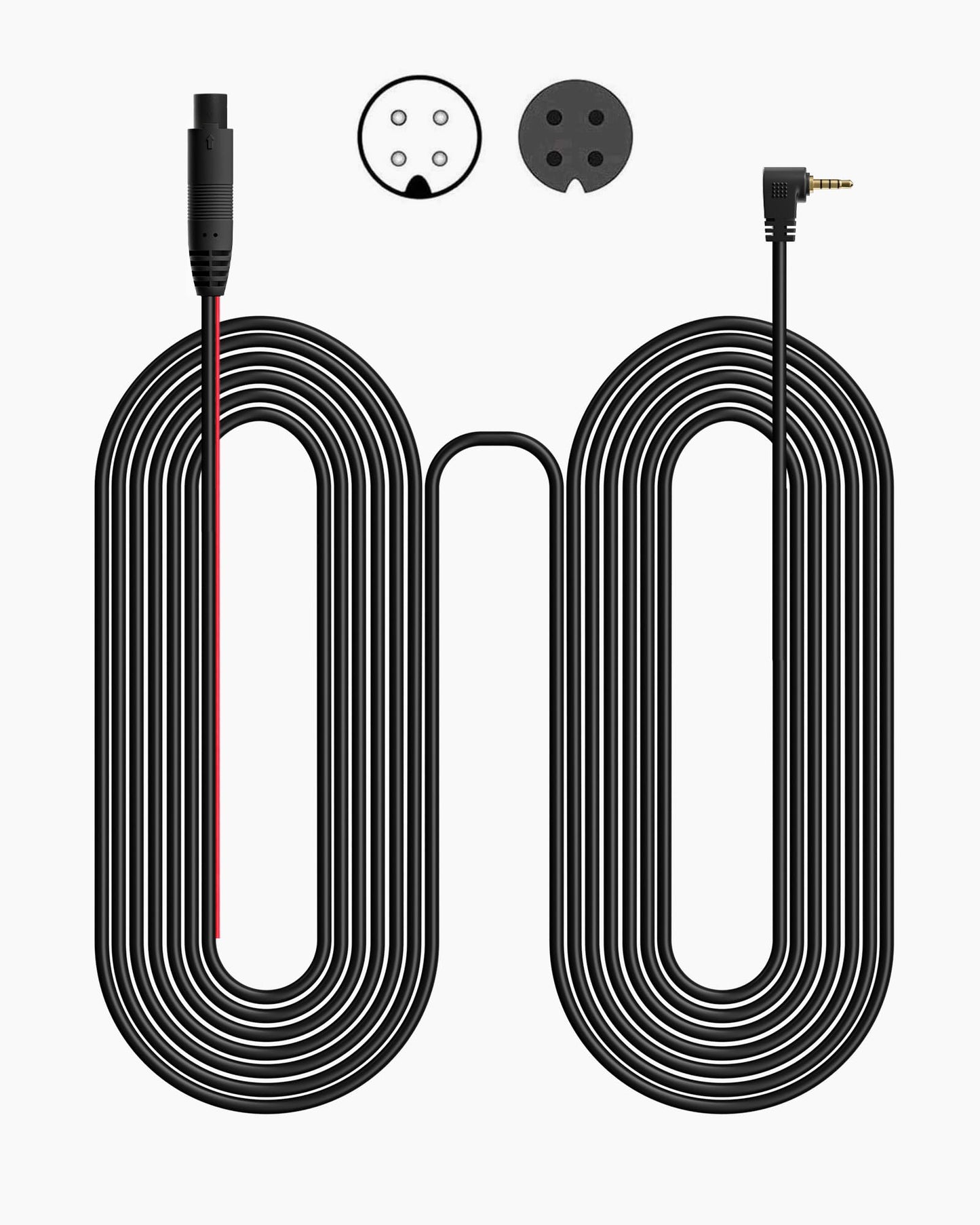 WOLFBOX 50Feet Rear Camera Longer Replacement Cable for i17 / i07 / G840S / G840H / G930 / G850 / G900 / G850PRO Mirror Dash Cam