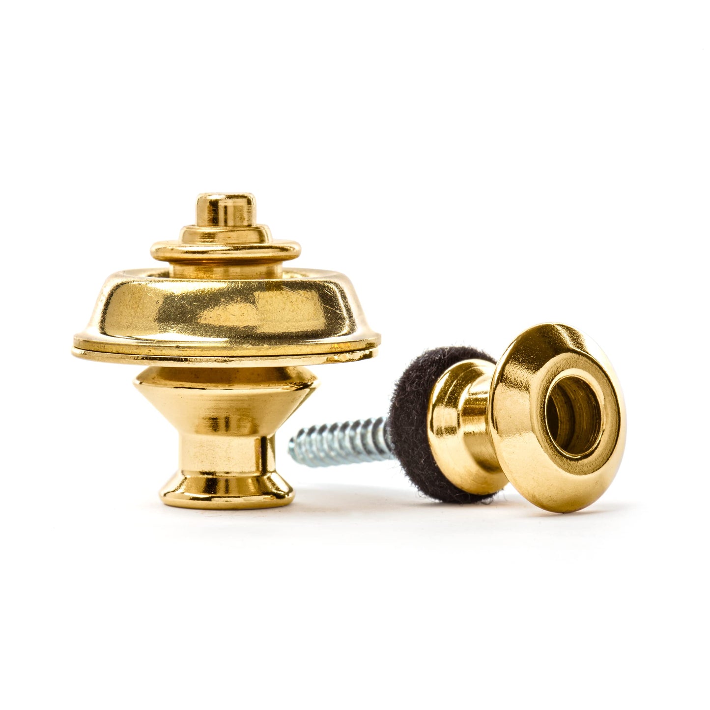 Jim Dunlop SLS1034G Straplok Dual Design Strap Retainer System, Gold