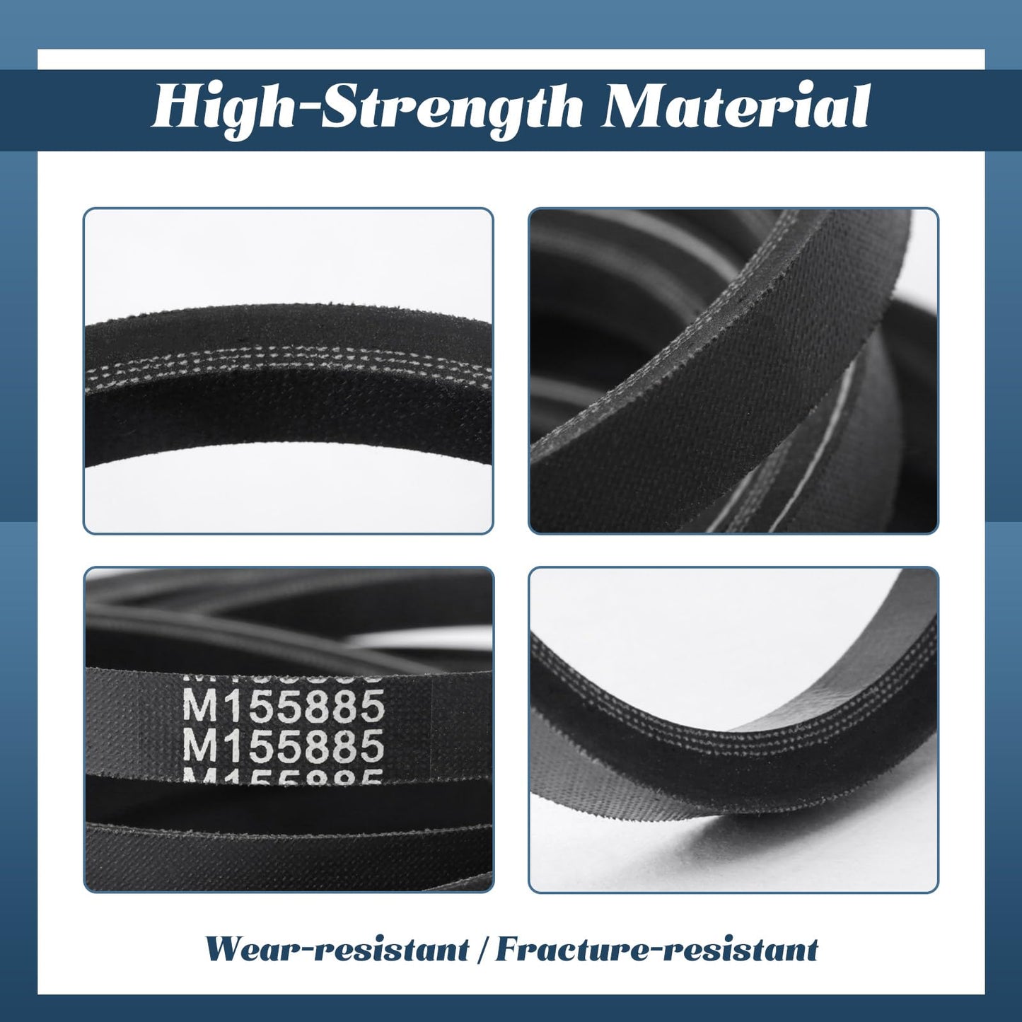 Esttlamer M155885 Drive Belt Compatible with John Deere L100 110 120 130 LA105 115 125 135 X110 140 D100 D120 D125, 44" Snow Blower Heavy Duty V-Belt