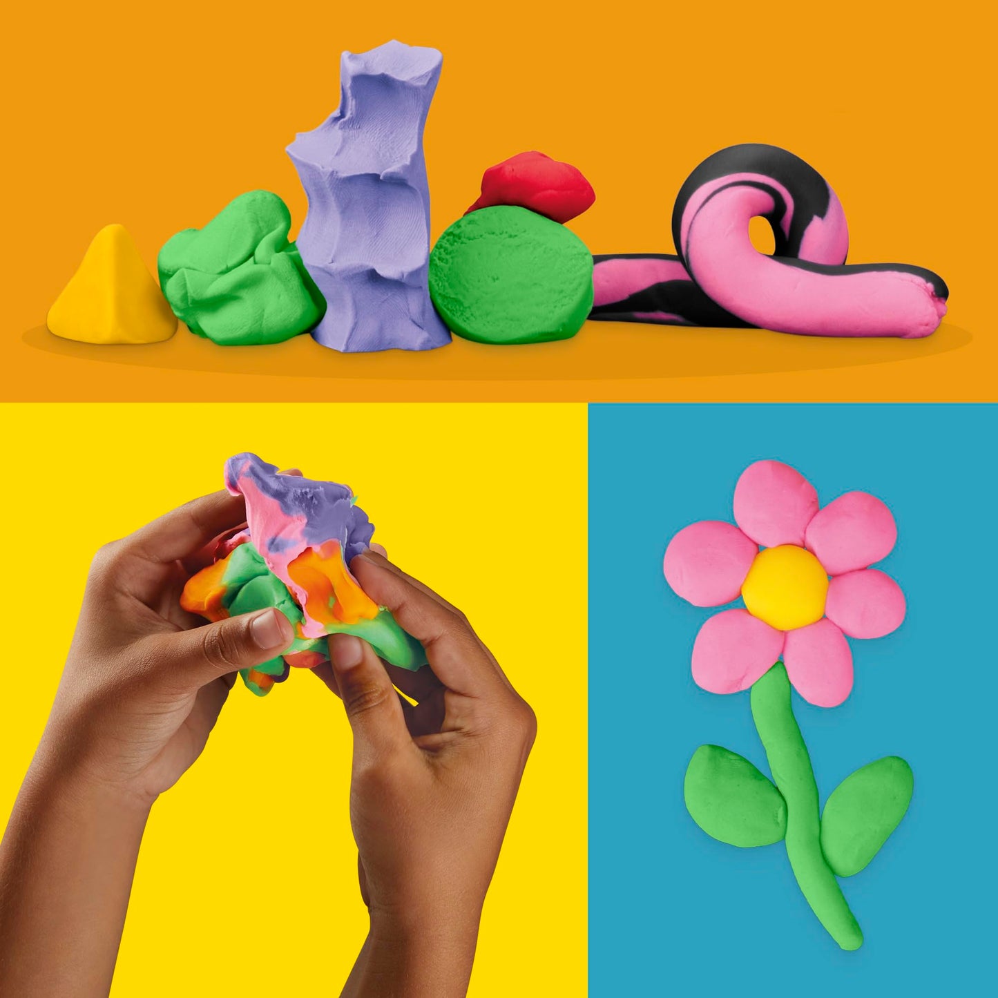 Play-Doh Bulk Pack of 48 Cans, 6 Sets of 8 Modeling Compound Colors, Perfect for Halloween Treat Bags, Party Favors, Arts & Crafts, 3oz, Preschool Toys 2+ (Amazon Exclusive)
