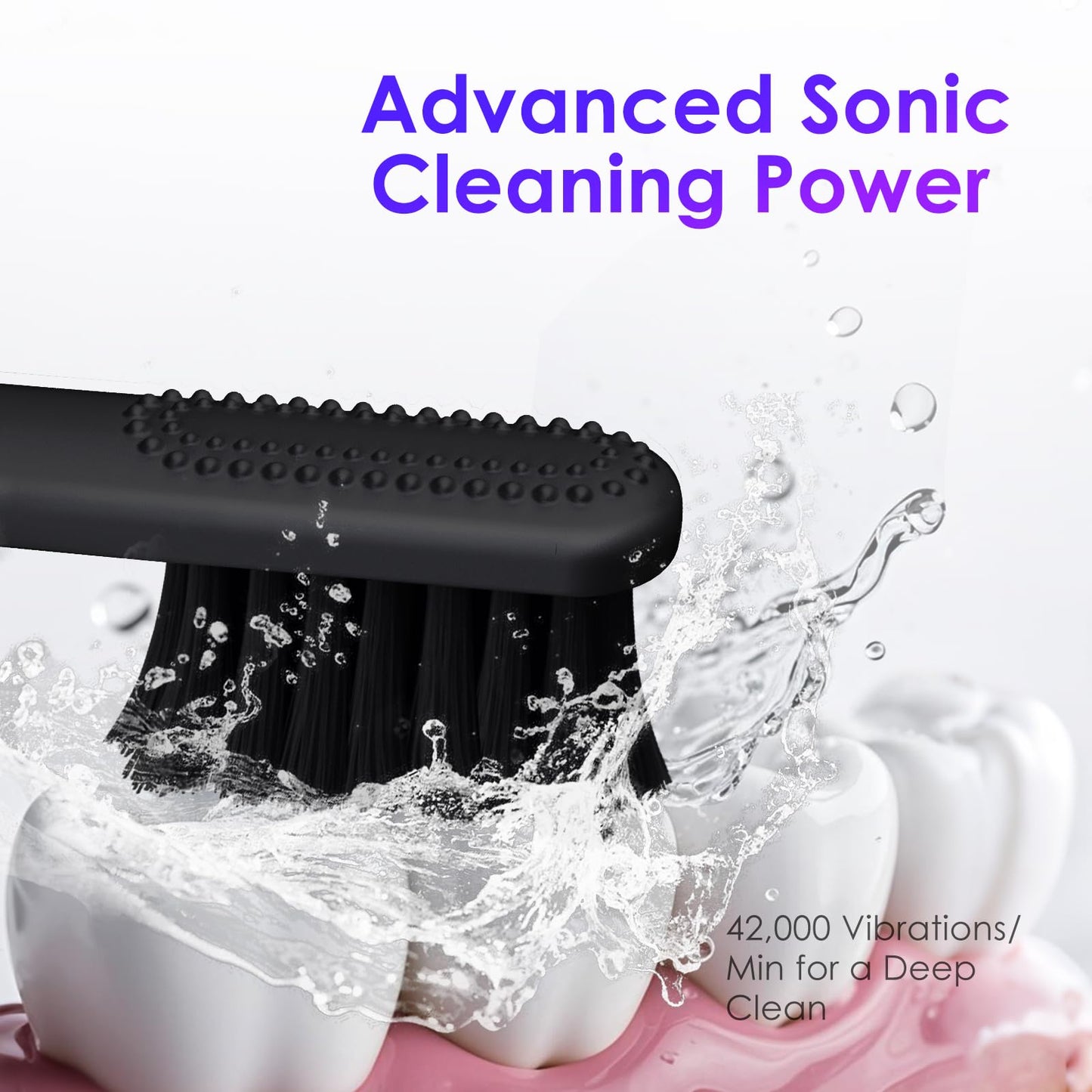 Electric Toothbrush, Portable Travel Sonic Toothbrush with Protective Case USB-C Rechargeable, Neutral Comfort Bristles, Waterproof, Smart Timer, Compact for Daily Use (Gray)