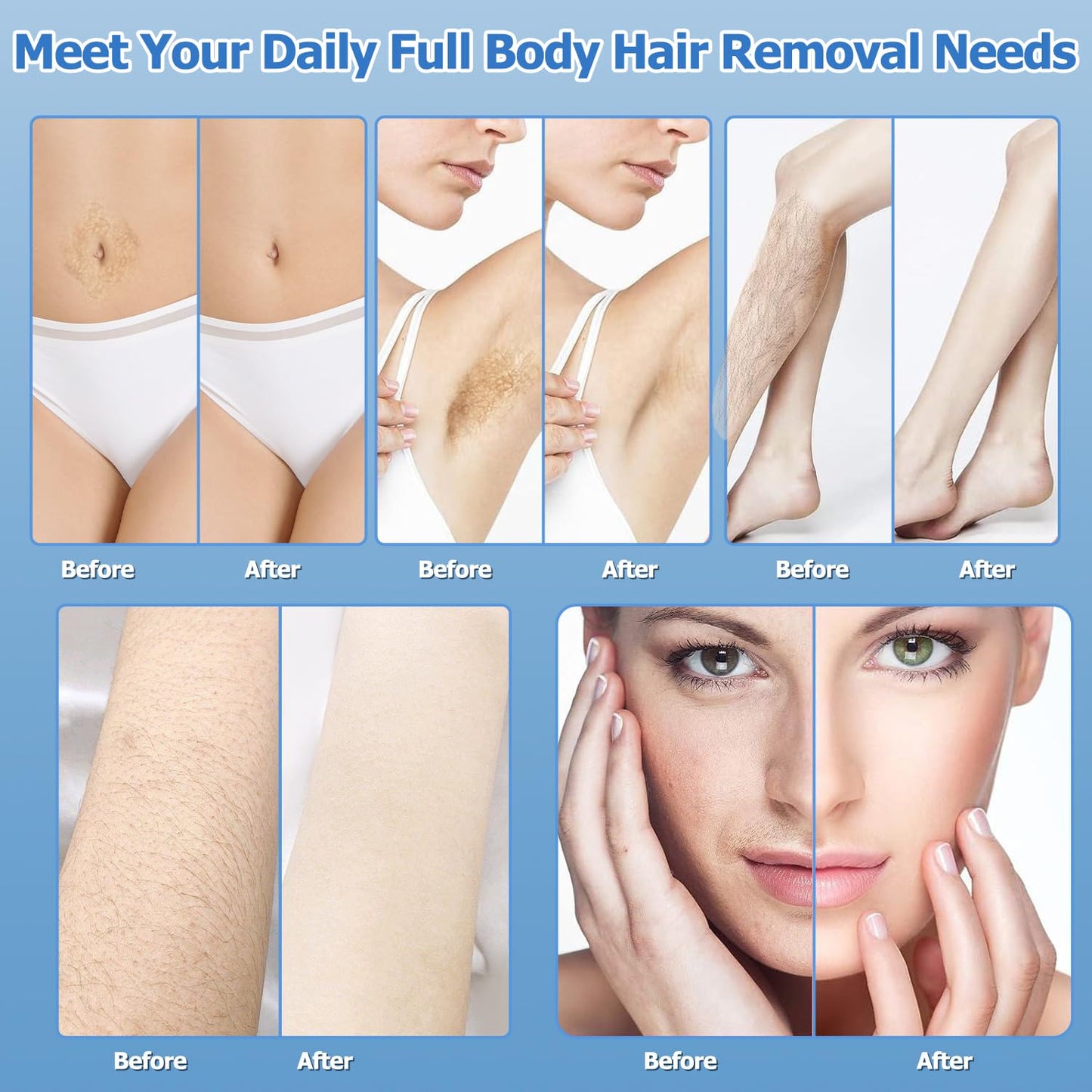 Professional Dual Wax Warmer for Hair Removal, Double Electric Wax Heater Machine with 150pcs Wax Sticks-Wax Pots with Adjustable Fahrenheit Dial for Facial Skin Body SPA Salon Equipment