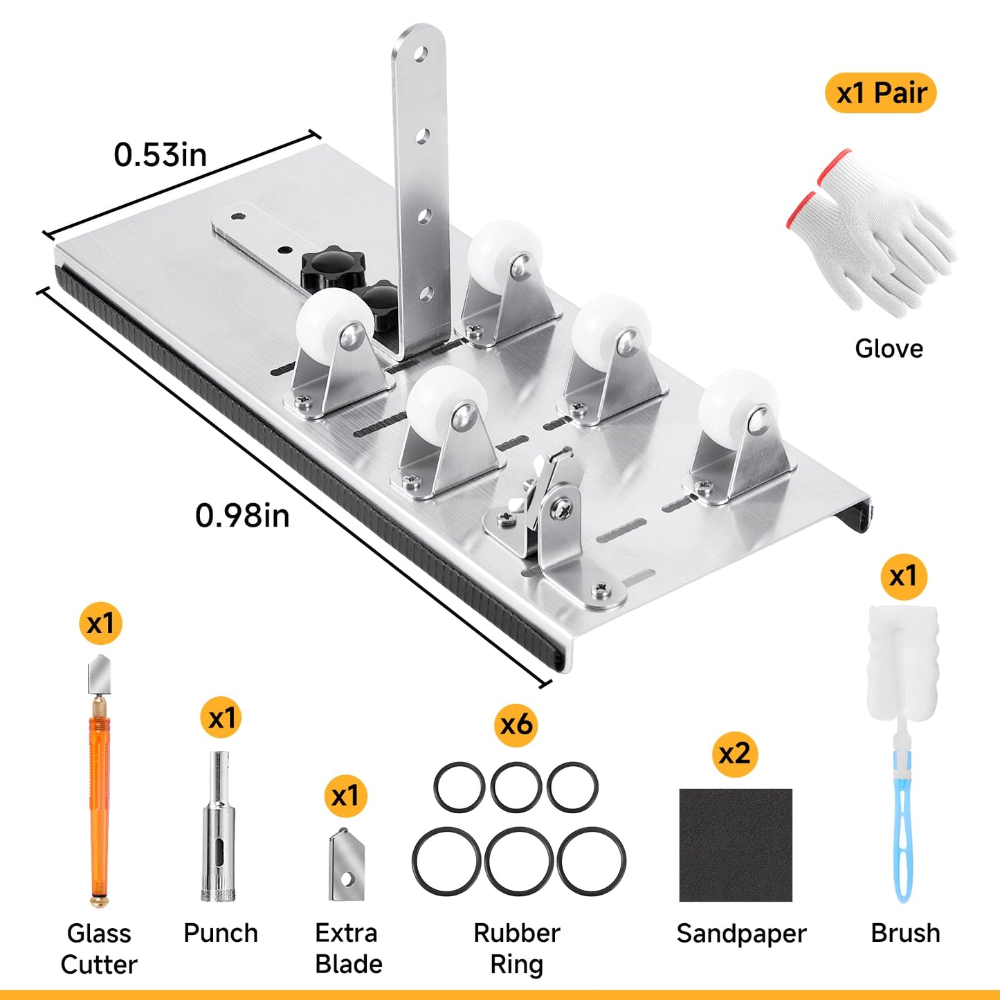 kalawen Glass Bottle Cutter, Bottle Cutter & Glass Cutter for Bottles Kit DIY Machine for Cutting Wine, Beer, Liquor, Whiskey, Alcohol, Champagne,Alcohol Round Bottles