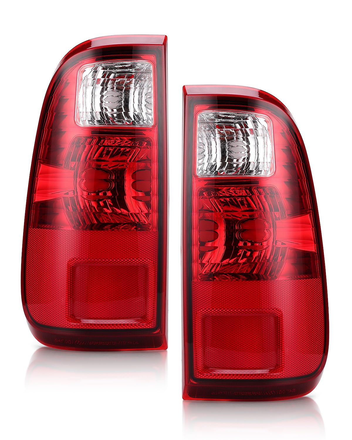 OKLPF Rear Brake Tail Light Compatible With 2008-2016 Ford F250 F350 F-250 F-350 F450 F550 Super Duty,Replace BC3Z13405A BC3Z13404A,Replacement Red Taillight Assembly,Driver and Passenger Side
