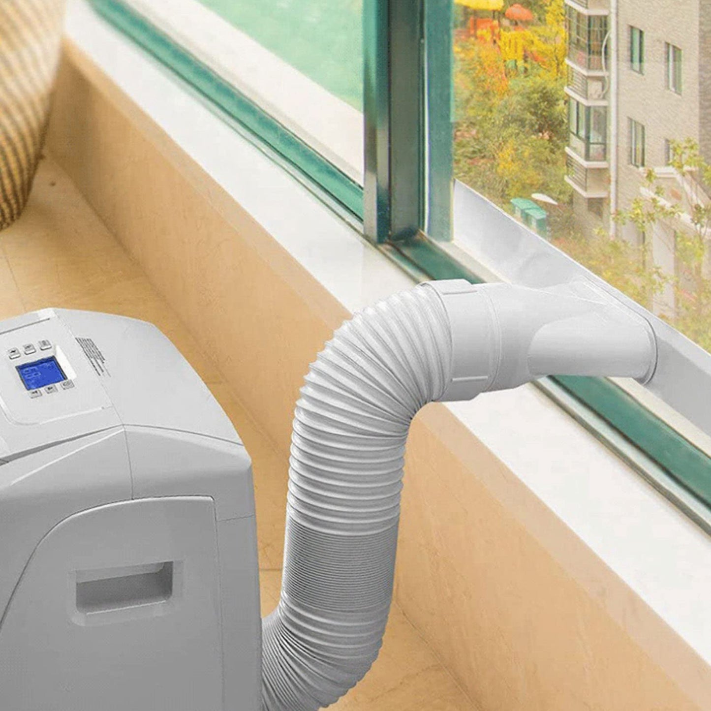 Portable Air Conditioner Hose, 78.7 Inch Long 5.9 Inch Diameter AC Exhaust Vent Flexible Exhaust Hose for Air Conditioner Counter Replacement or Extension Tube